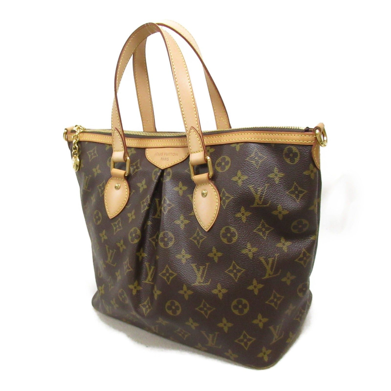 Louis Vuitton Louis Vuitton Palermo Pm Shoulder Bag Coated Canvas Monogram Brown Size ONE SIZE - 3 Thumbnail