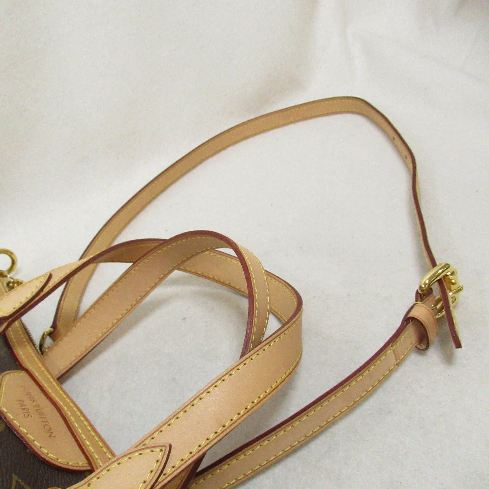 Louis Vuitton Louis Vuitton Palermo Pm Shoulder Bag Coated Canvas Monogram Brown Size ONE SIZE - 8 Thumbnail