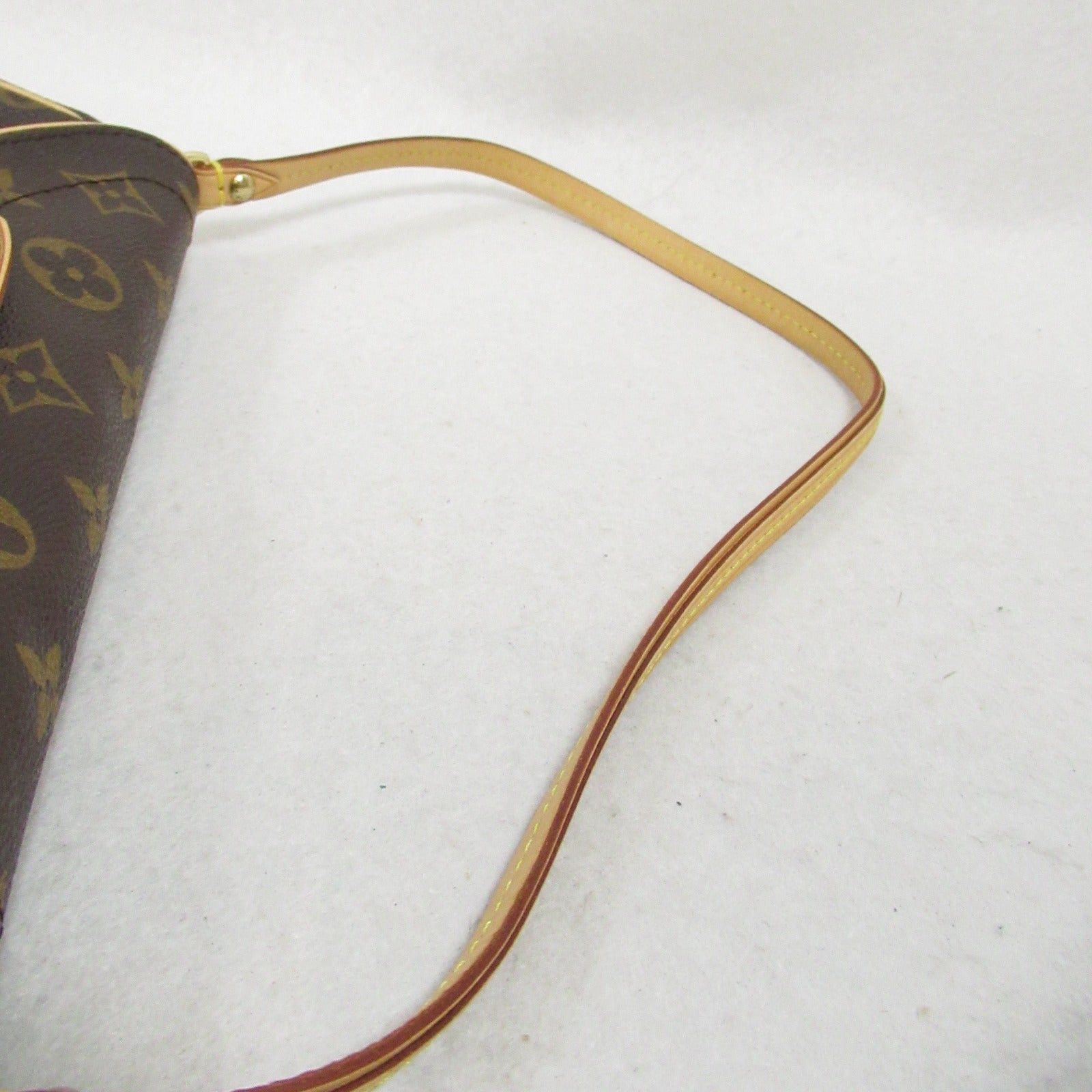 Louis Vuitton Louis Vuitton Pochette Beverly Shoulder Bag Coated Canvas Monogram Brown Size ONE SIZE - 8 Thumbnail