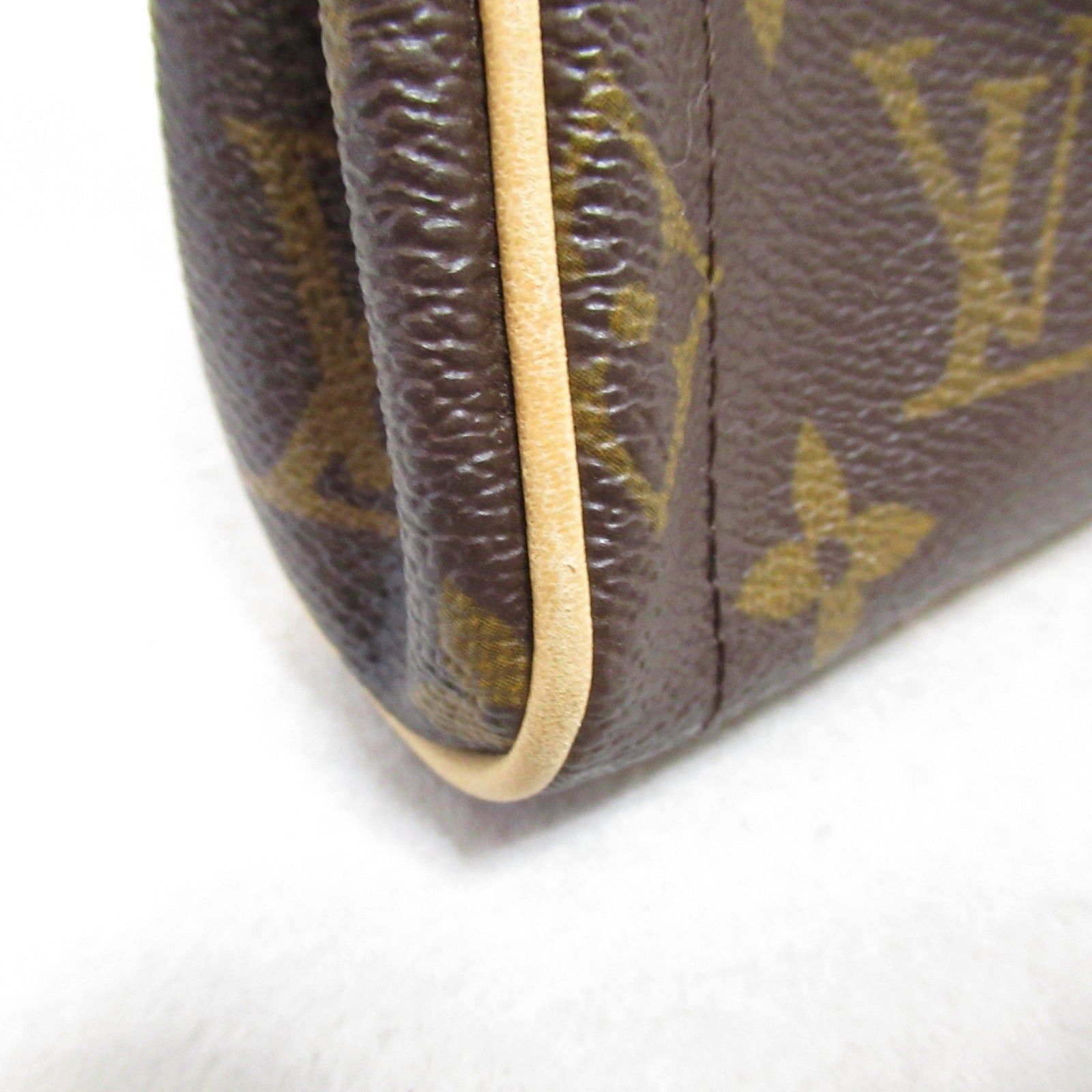 Louis Vuitton Louis Vuitton Pochette Beverly Shoulder Bag Coated Canvas Monogram Brown Size ONE SIZE - 10 Thumbnail