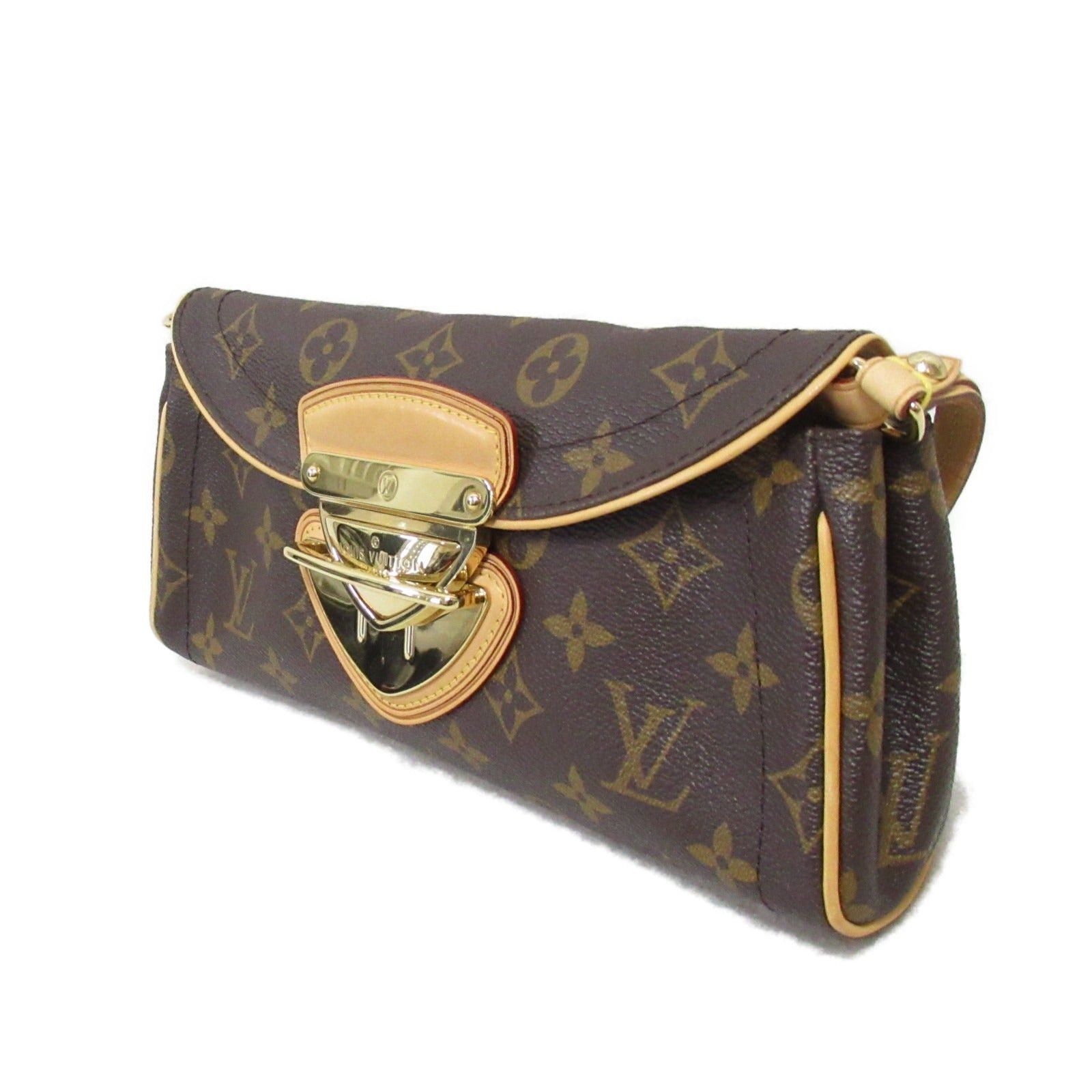 Louis Vuitton Louis Vuitton Pochette Beverly Shoulder Bag Coated Canvas Monogram Brown Size ONE SIZE - 3 Thumbnail