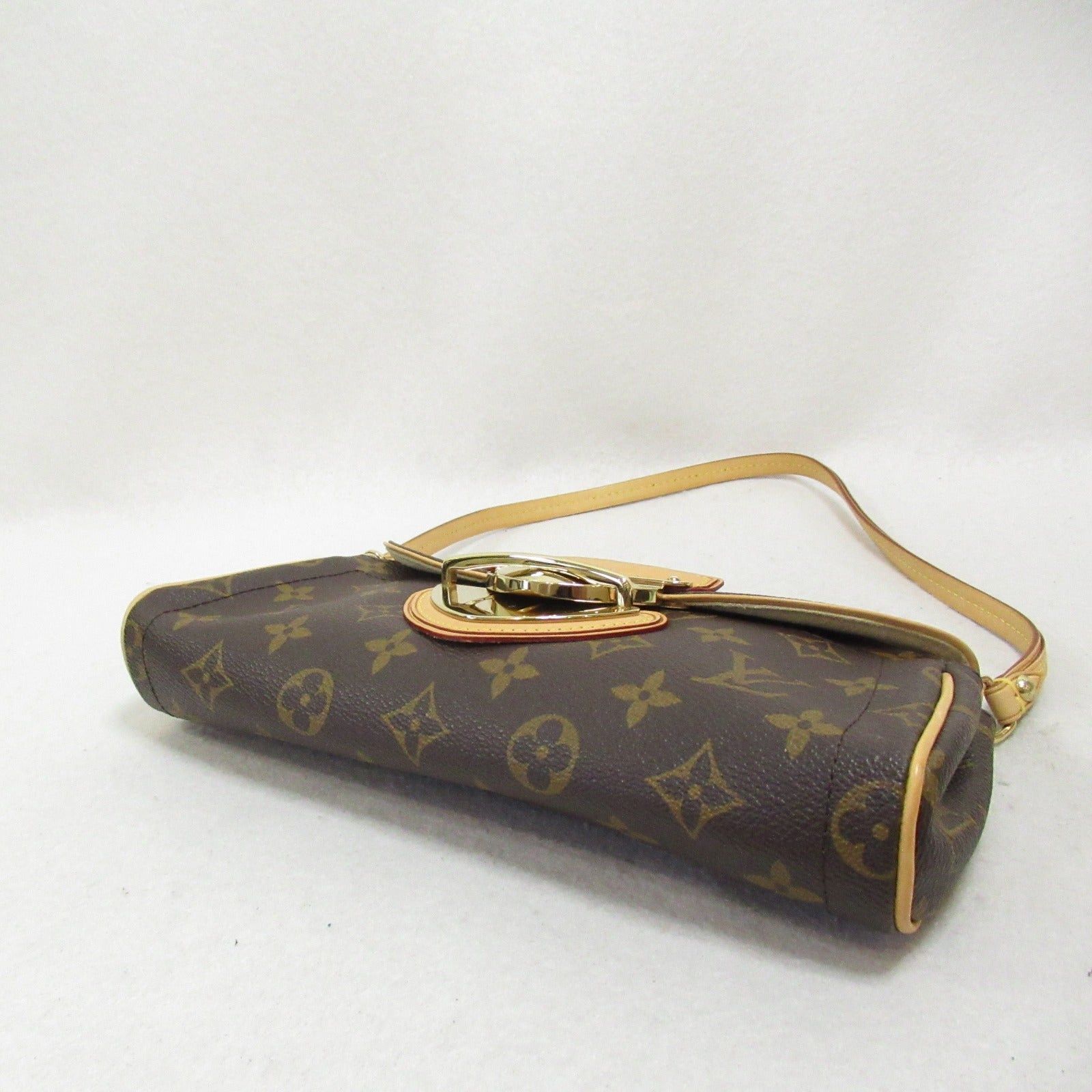 Louis Vuitton Louis Vuitton Pochette Beverly Shoulder Bag Coated Canvas Monogram Brown Size ONE SIZE - 4 Thumbnail