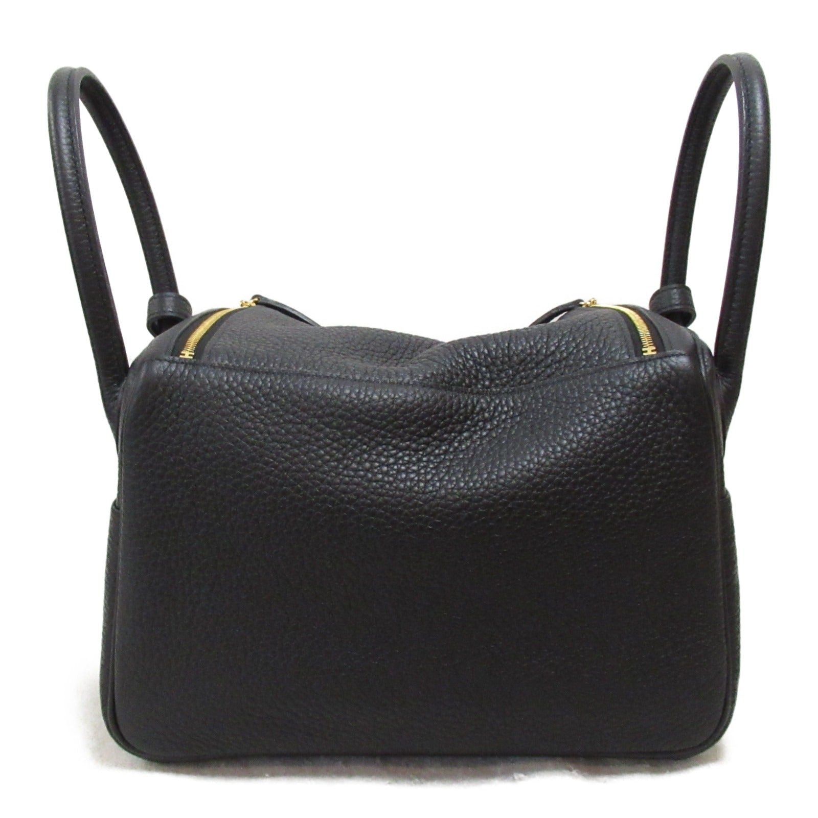 Hermes Hermes Lindy 26 Black Shoulder Bag Leather Clemence (Hermes) Gold Hardware U Stamp Size ONE SIZE - 2 Thumbnail