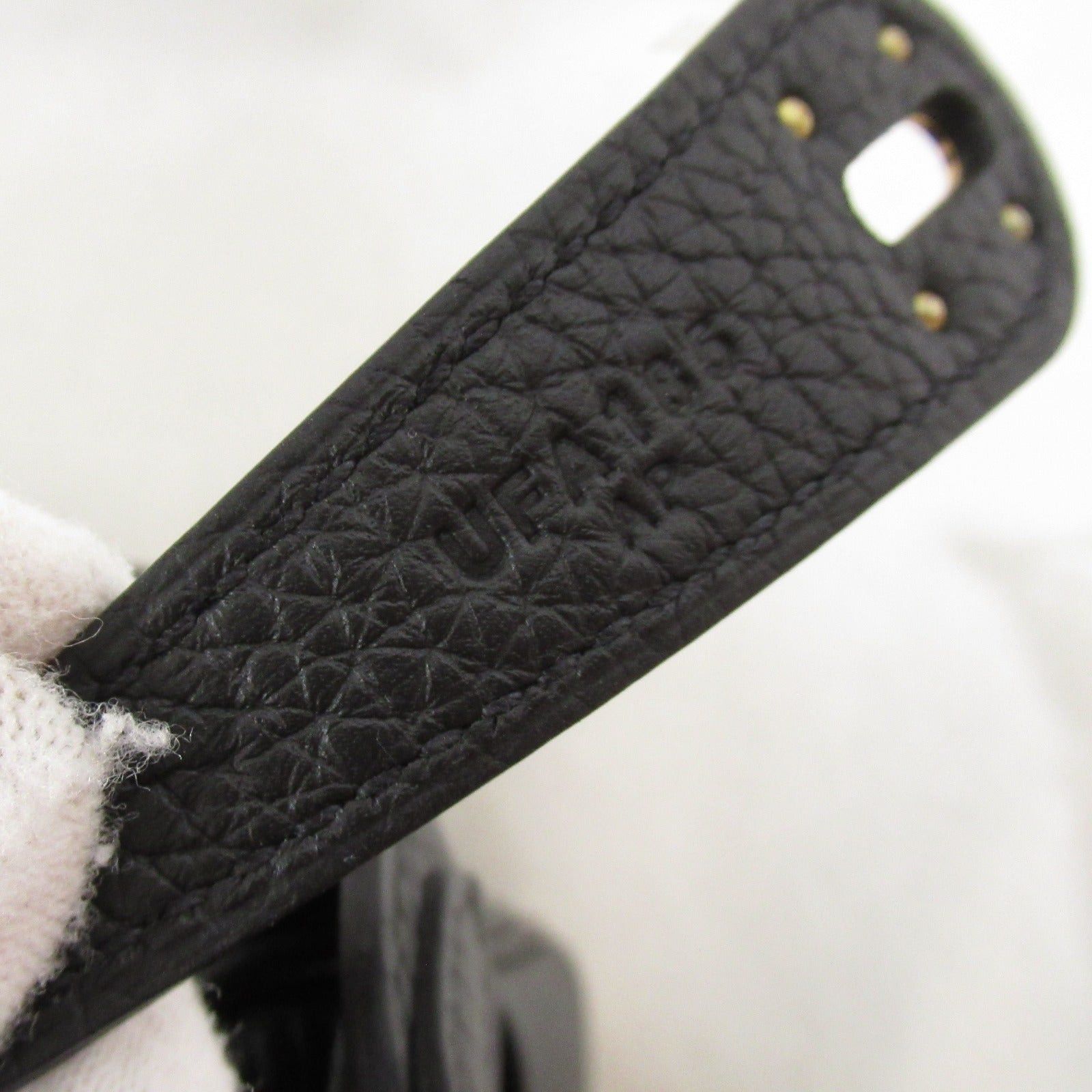 Hermes Hermes Lindy 26 Black Shoulder Bag Leather Clemence (Hermes) Gold Hardware U Stamp Size ONE SIZE - 7 Thumbnail