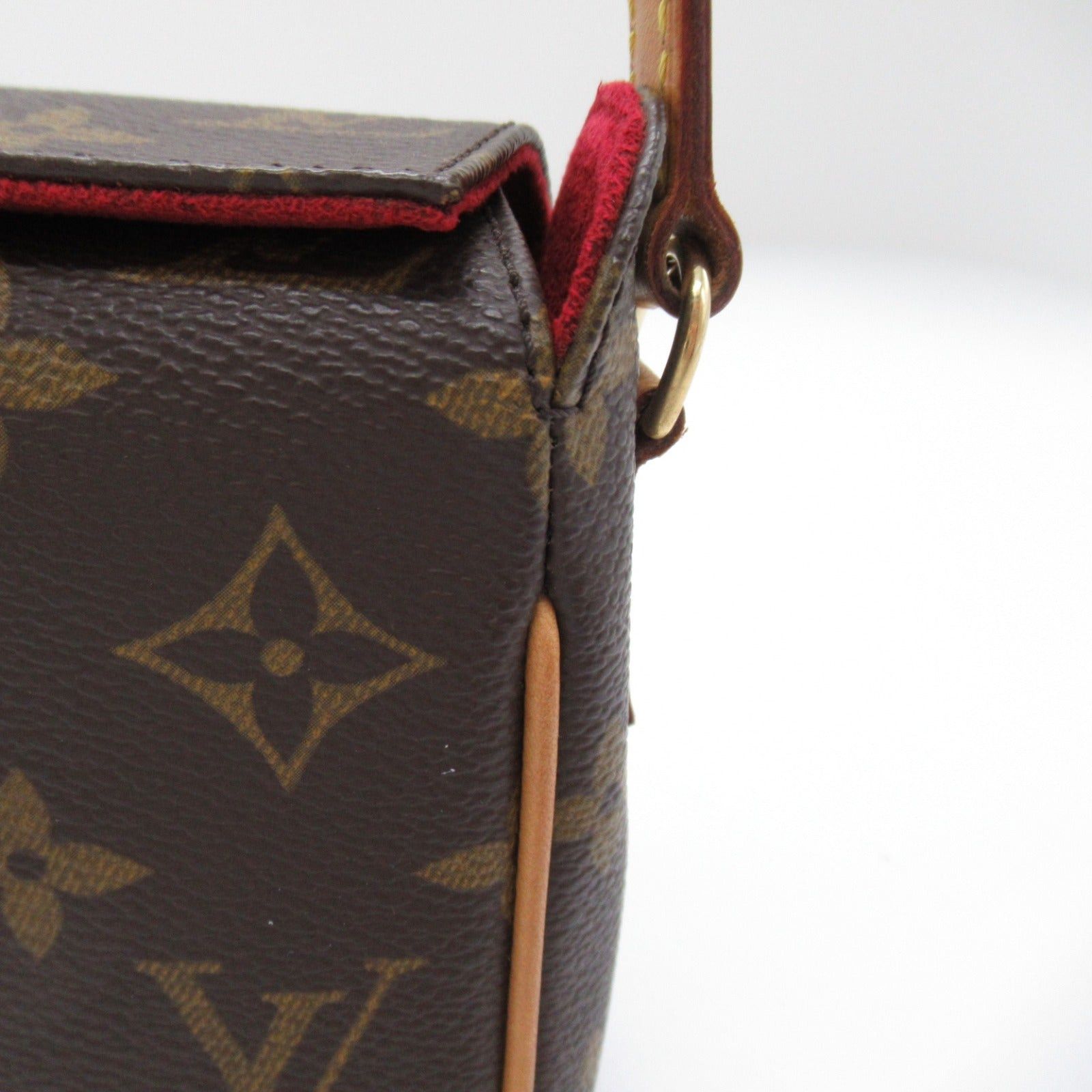 Louis Vuitton Louis Vuitton Recital Handbag Coated Canvas Monogram Brown Size ONE SIZE - 12 Thumbnail