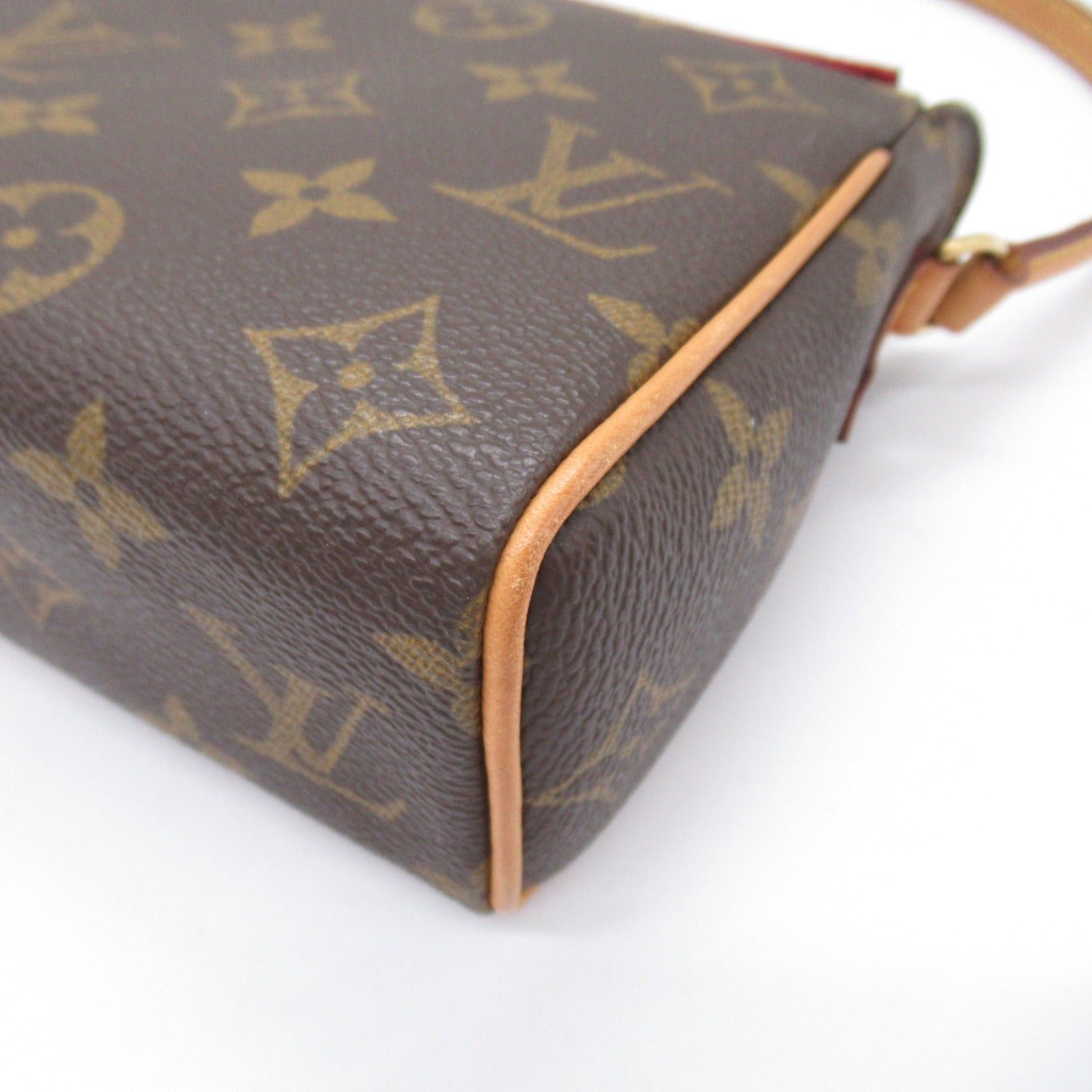 Louis Vuitton Louis Vuitton Recital Handbag Coated Canvas Monogram Brown Size ONE SIZE - 9 Thumbnail
