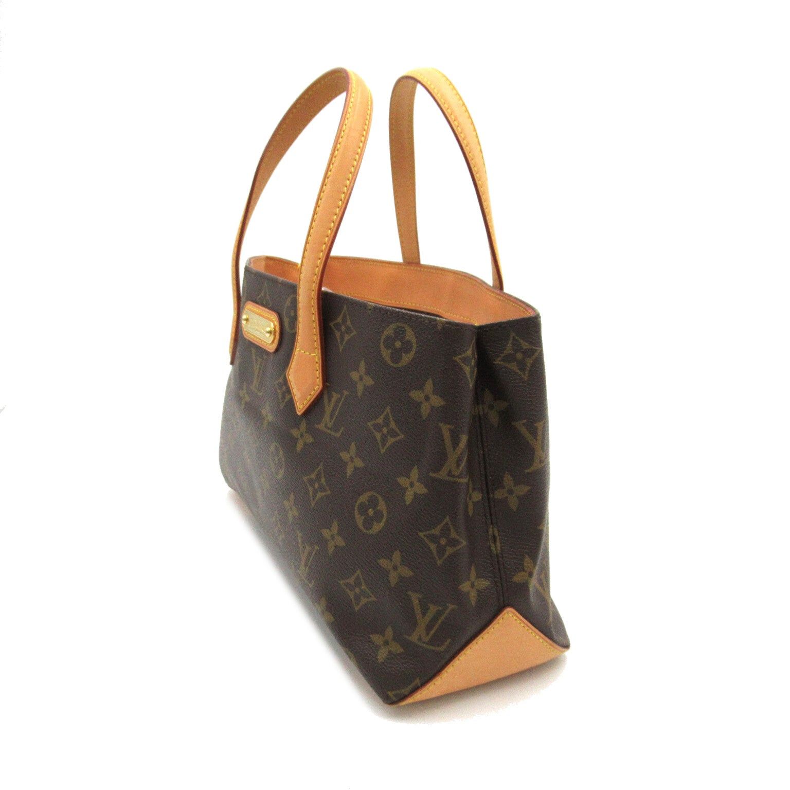 Louis Vuitton Louis Vuitton Wilshire Pm Handbag Coated Canvas Monogram Brown Size ONE SIZE - 3 Thumbnail