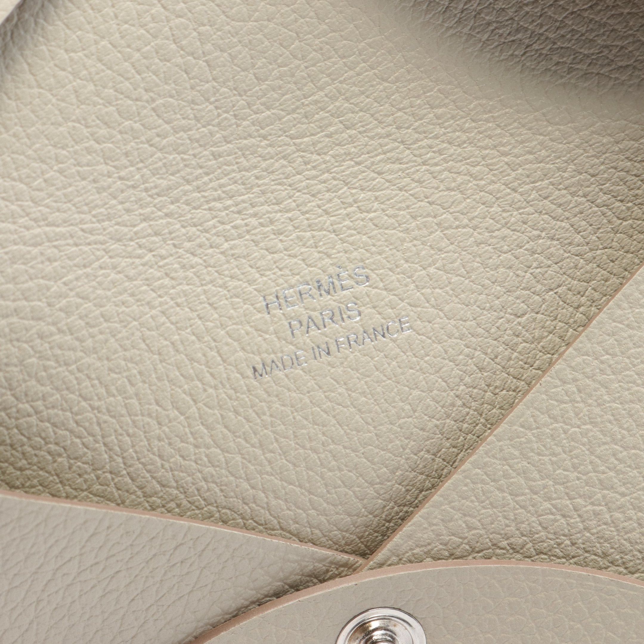 Hermes Hermes Calvi Coin Purse Evercolor Beige B Stamp Size ONE SIZE - 4 Thumbnail