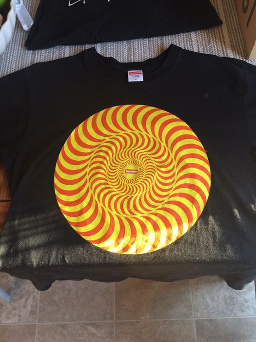 Supreme Black Supreme Spitfire Spiral Tee | Grailed