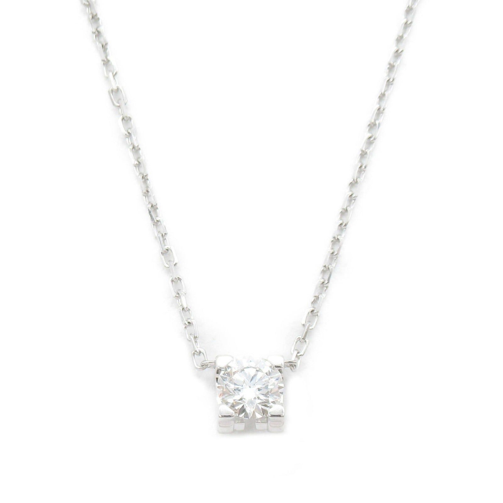 Cartier Cartier C De Cartier Diamond Necklace K18Wg (White Gold) Clear Size ONE SIZE - 2 Thumbnail