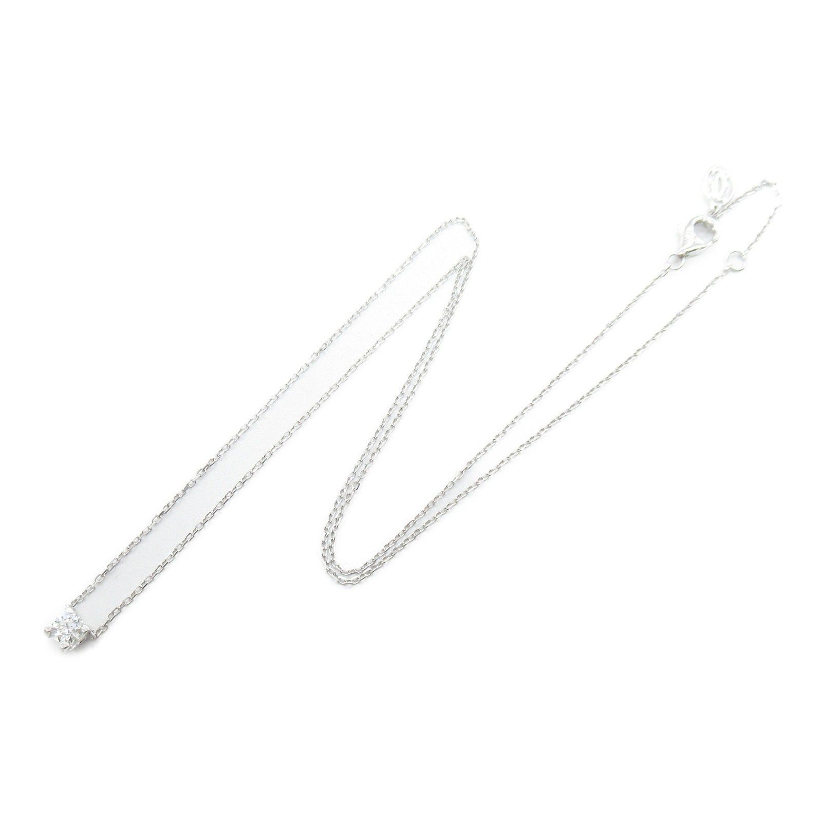 Cartier Cartier C De Cartier Diamond Necklace K18Wg (White Gold) Clear Size ONE SIZE - 3 Thumbnail