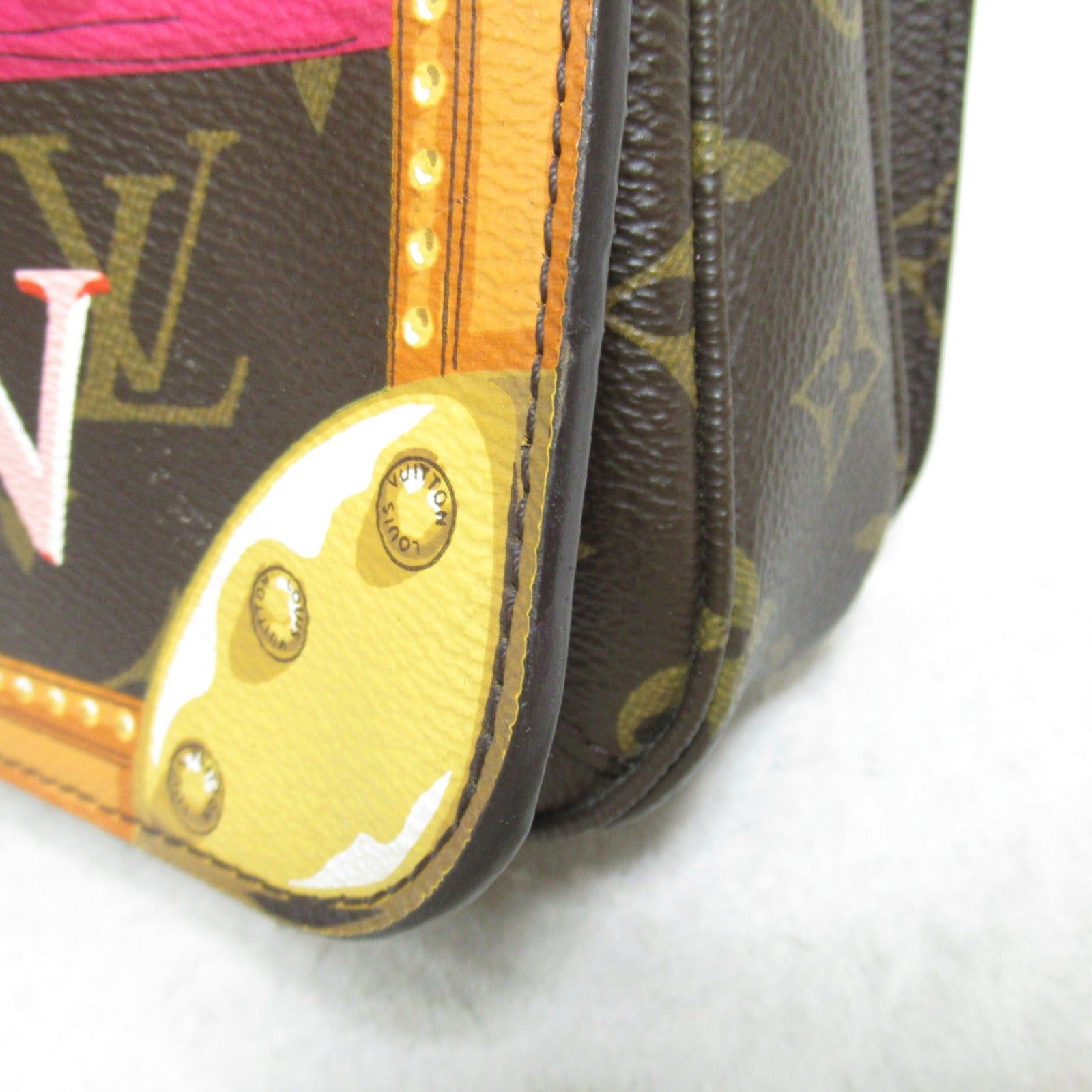 Louis Vuitton Louis Vuitton Pochette Metis Shoulder Bag Coated Canvas Monogram Summer Trunk Brown Size ONE SIZE - 9 Thumbnail