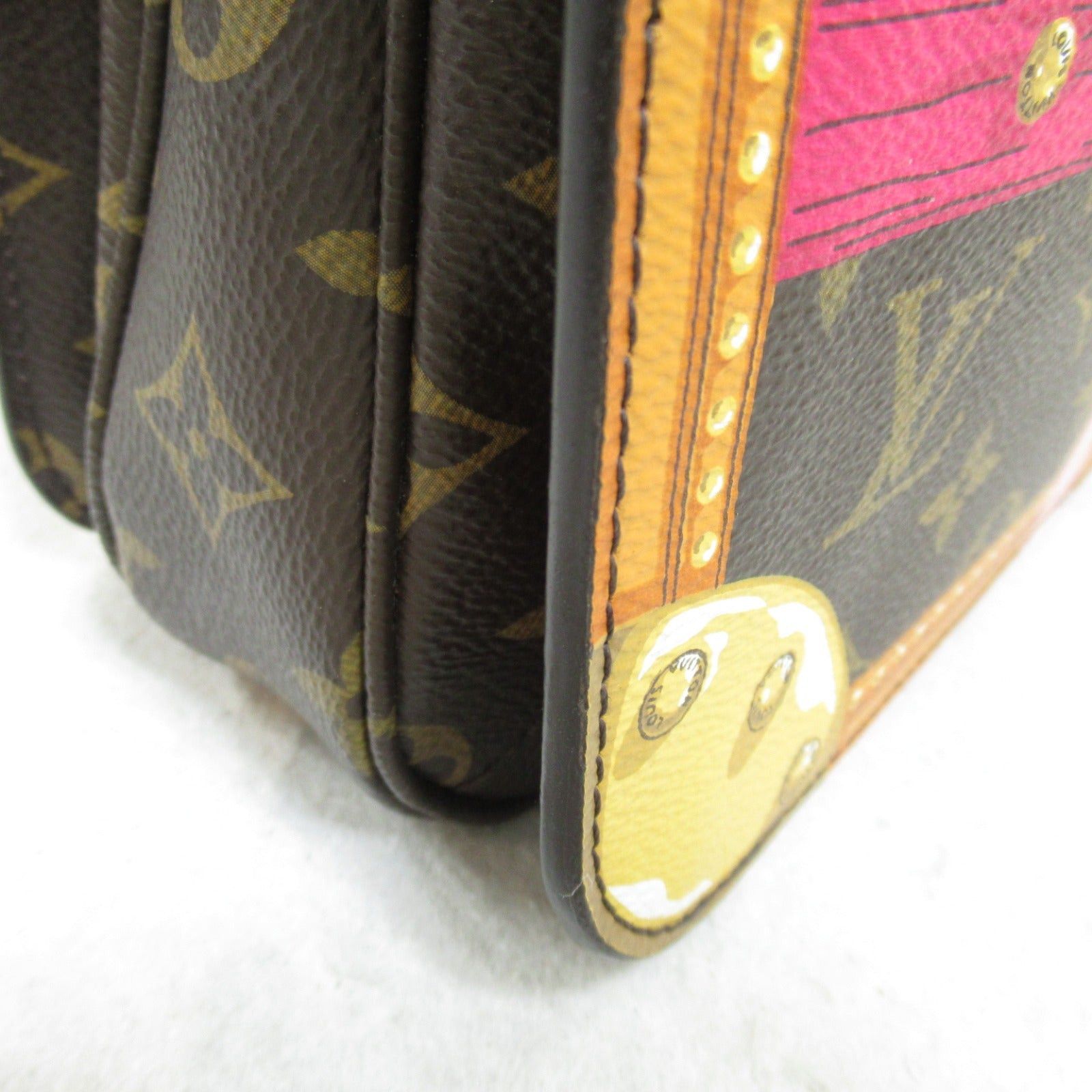 Louis Vuitton Louis Vuitton Pochette Metis Shoulder Bag Coated Canvas Monogram Summer Trunk Brown Size ONE SIZE - 10 Thumbnail