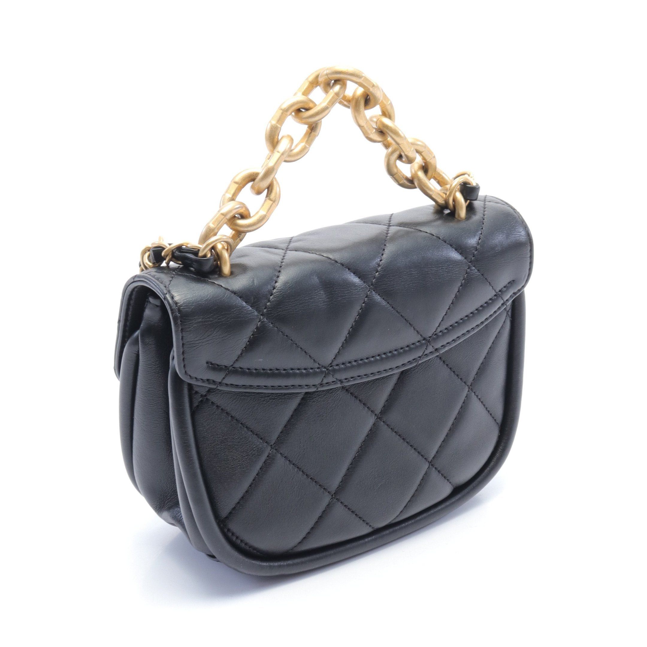 Chanel Chanel Matelasse Chain Shoulder Bag Leather Black Gold Hardware Size ONE SIZE - 2 Thumbnail