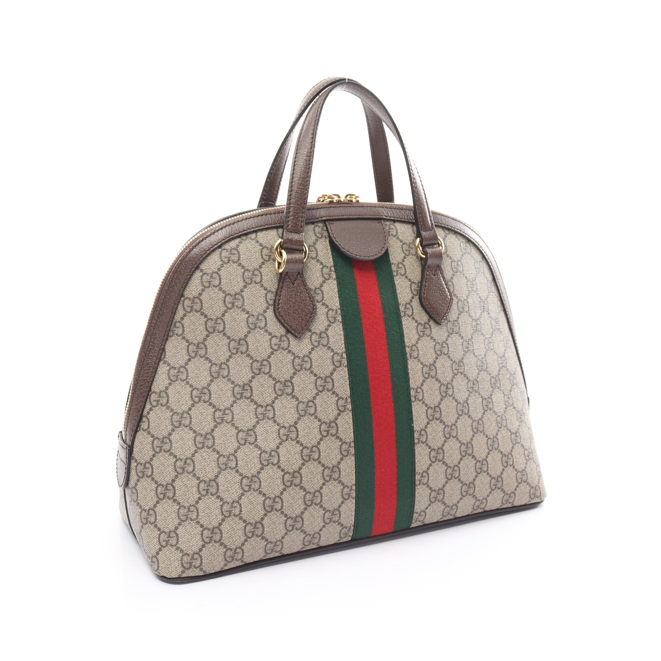 Gucci Gucci Ophidia Gg Medium Top Handle Bag Supreme Handbag Leather Beige Multicolor Size ONE SIZE - 2 Thumbnail