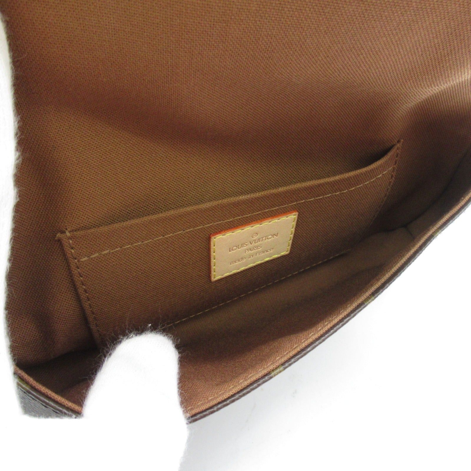 Louis Vuitton Louis Vuitton Pochette Marelle Handbag Coated Canvas Monogram Brown Size ONE SIZE - 5 Thumbnail