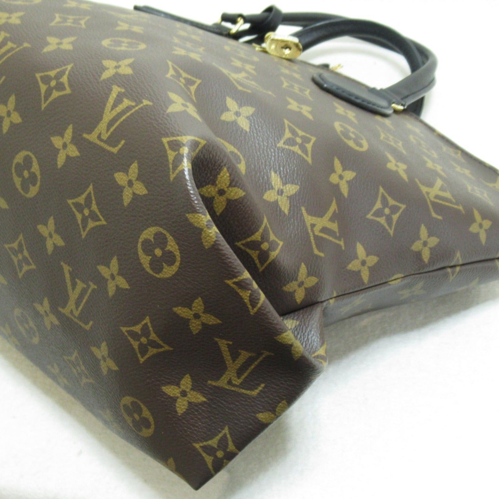 Louis Vuitton Louis Vuitton Flower Zip Tote Mm Shoulder Bag Coated Canvas Monogram Brown Noir Size ONE SIZE - 9 Thumbnail