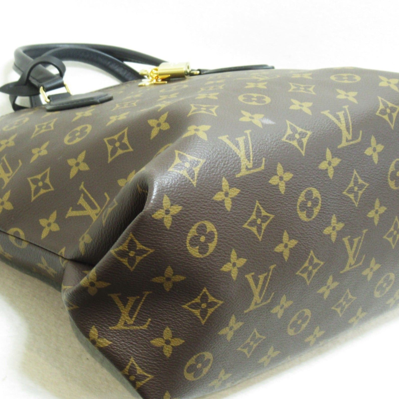 Louis Vuitton Louis Vuitton Flower Zip Tote Mm Shoulder Bag Coated Canvas Monogram Brown Noir Size ONE SIZE - 10 Thumbnail