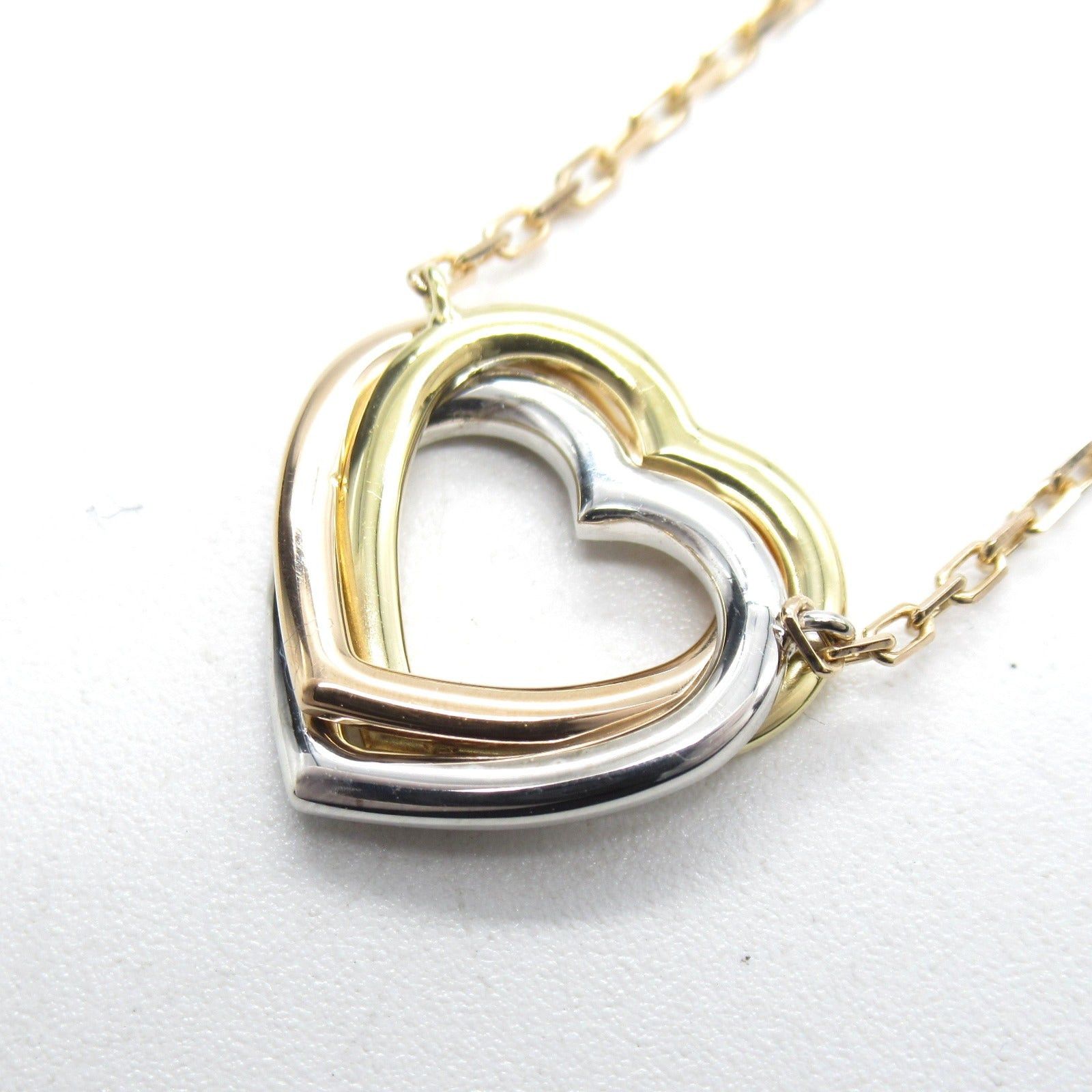 Cartier Cartier Trinity Heart Diamond Necklace K18Pg (Pink Gold) K18 (Yellow (White Gold)/Diamond Clear Size ONE SIZE - 6 Thumbnail