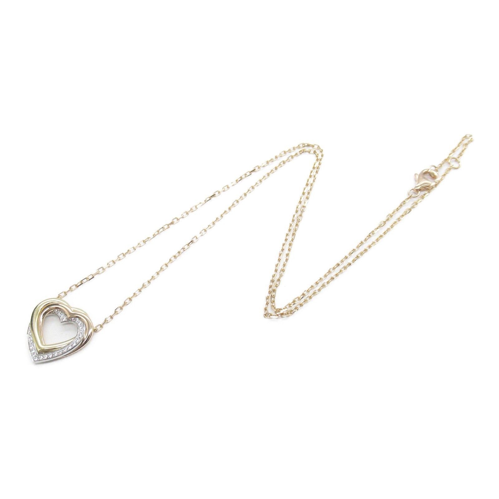 Cartier Cartier Trinity Heart Diamond Necklace K18Pg (Pink Gold) K18 (Yellow (White Gold)/Diamond Clear Size ONE SIZE - 3 Thumbnail