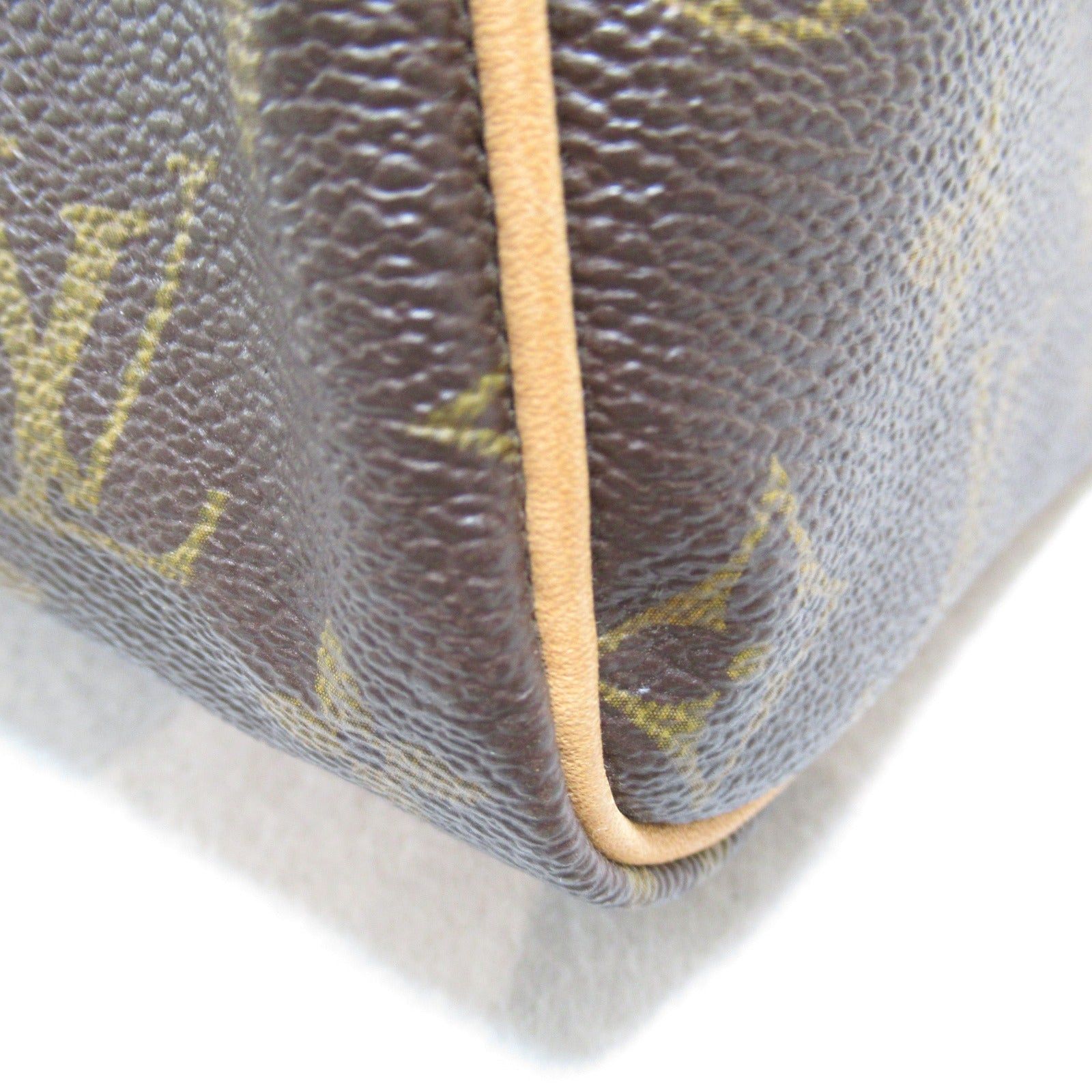 Louis Vuitton Louis Vuitton Speedy 30 Handbag Coated Canvas Monogram Brown Size ONE SIZE - 9 Thumbnail