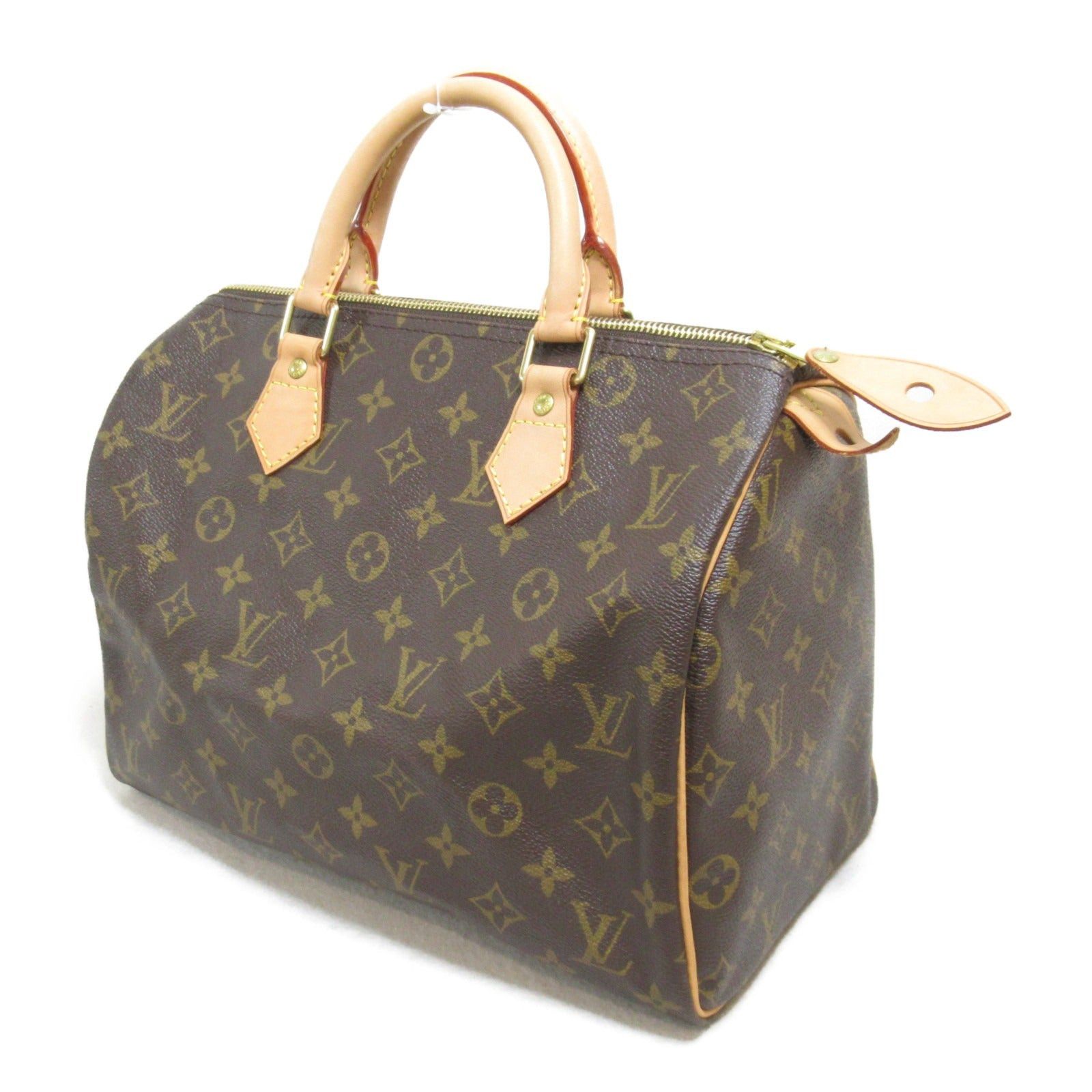 Louis Vuitton Louis Vuitton Speedy 30 Handbag Coated Canvas Monogram Brown Size ONE SIZE - 3 Thumbnail