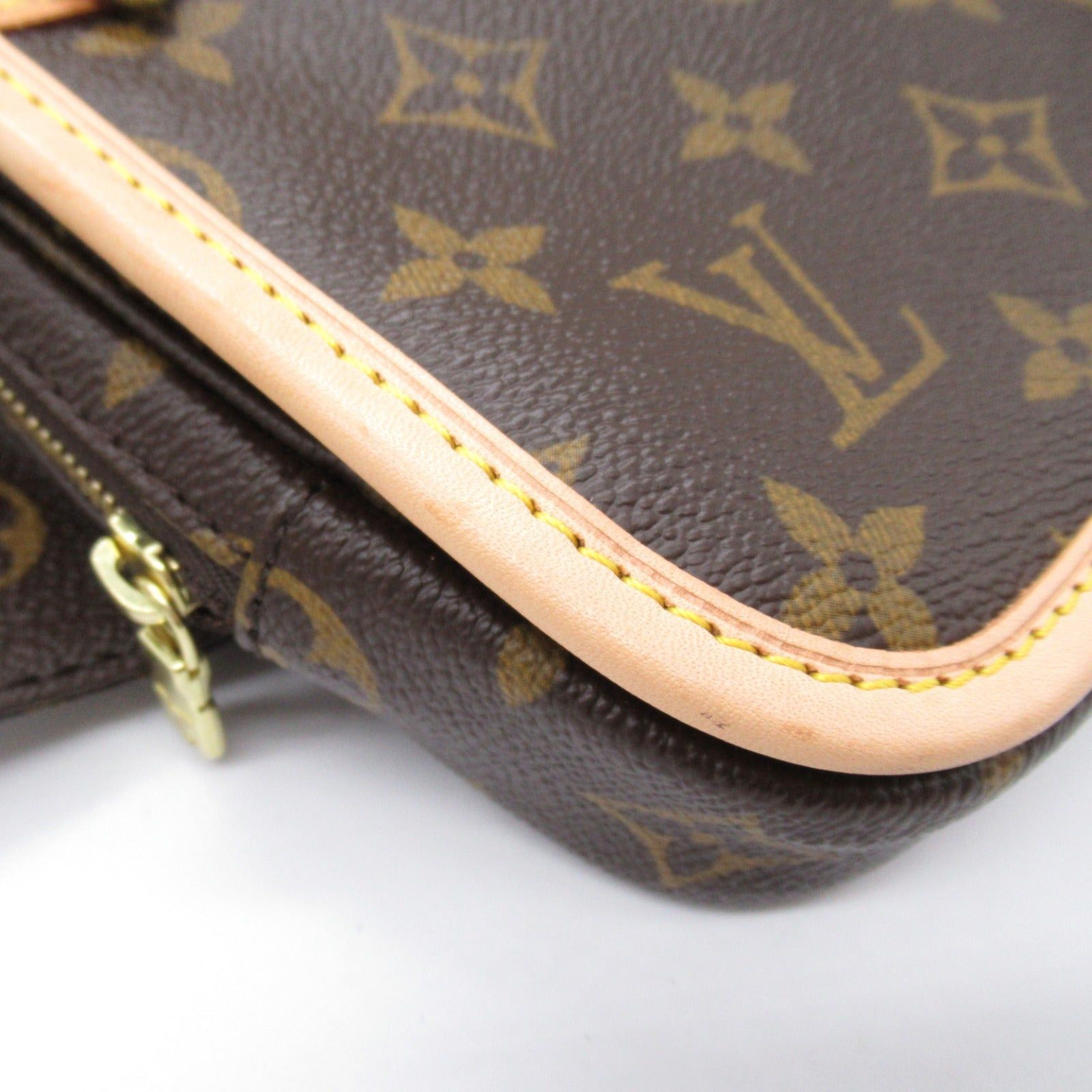 Louis Vuitton Louis Vuitton Bum Bag Bosphore Waist Coated Canvas Monogram Brown Size ONE SIZE - 10 Thumbnail