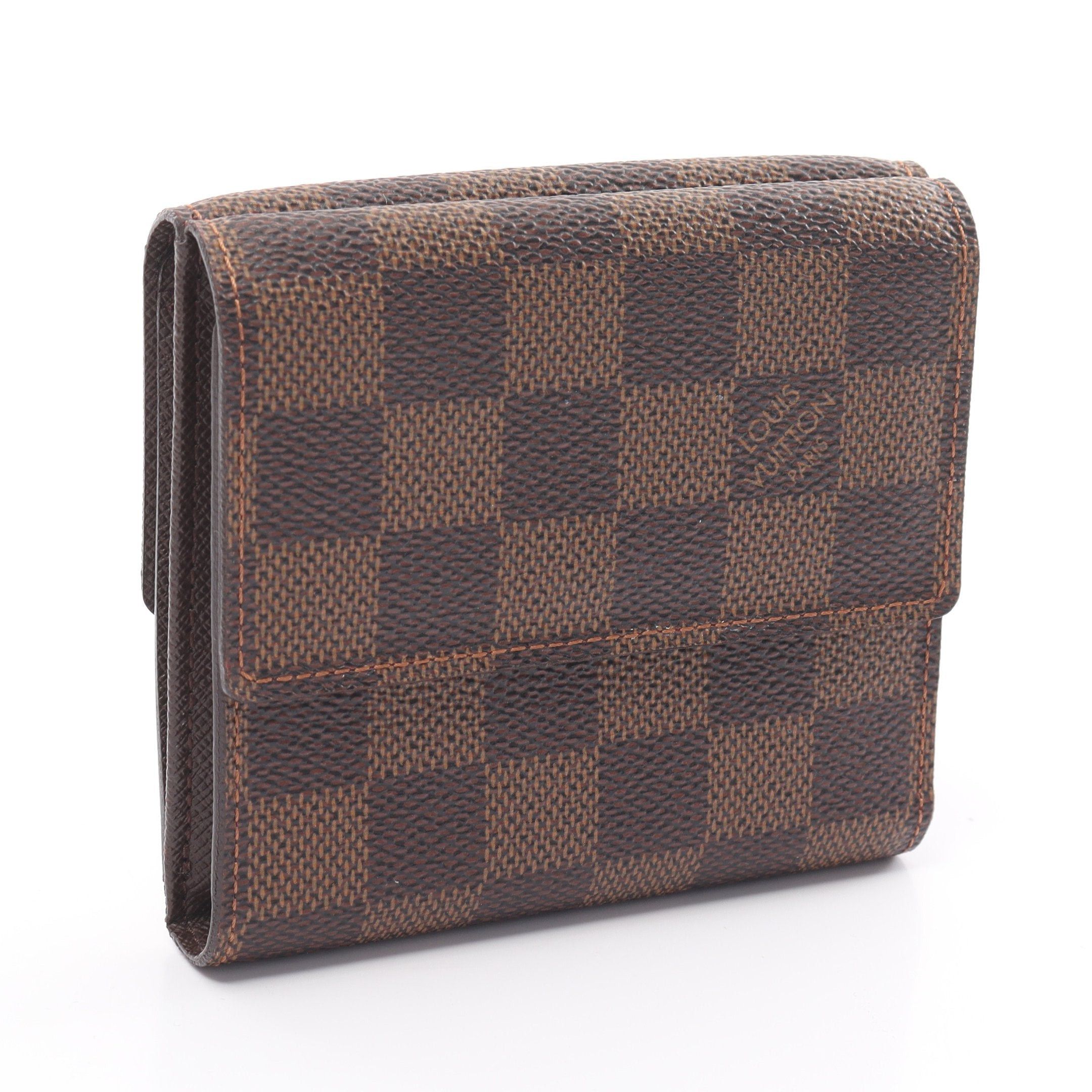 Louis Vuitton Porte-Monnaie Bie Carte Credit Damier Ebene Trifold