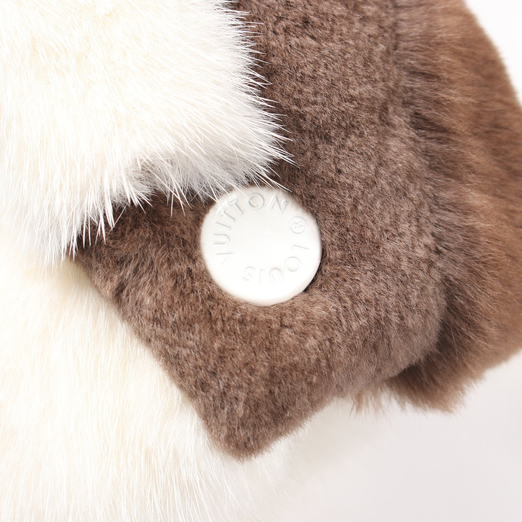 Louis Vuitton Louis Vuitton Jacket Zip Up Mink Ivory Brown Black Size ONE SIZE - 7 Thumbnail