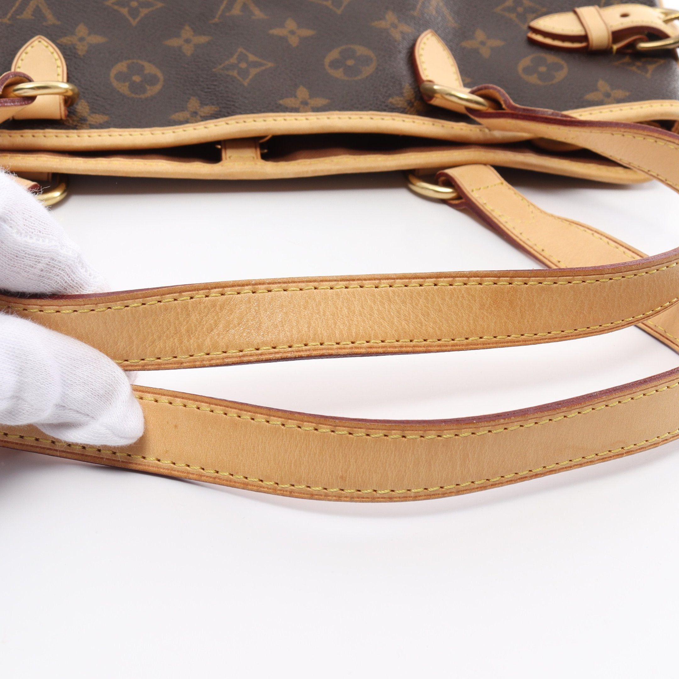 Louis Vuitton Louis Vuitton Batignolles Horizontal Monogram Shoulder Bag Leather Brown Size ONE SIZE - 6 Thumbnail