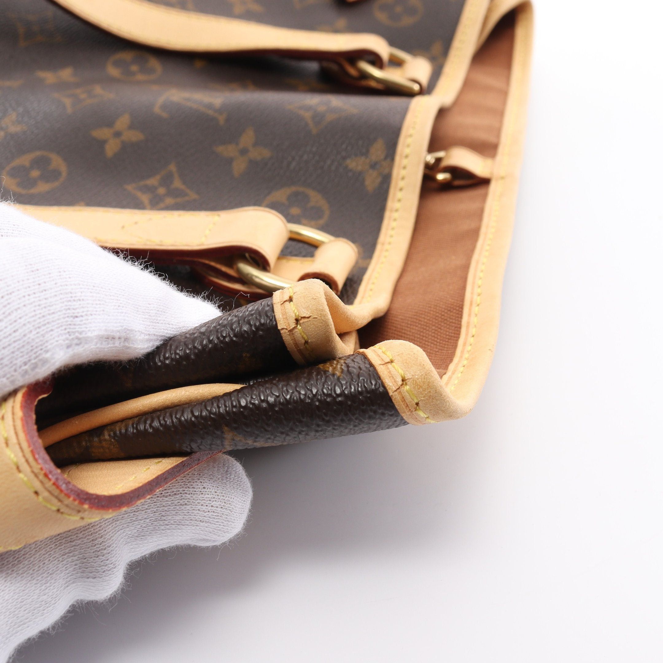 Louis Vuitton Louis Vuitton Batignolles Horizontal Monogram Shoulder Bag Leather Brown Size ONE SIZE - 8 Thumbnail