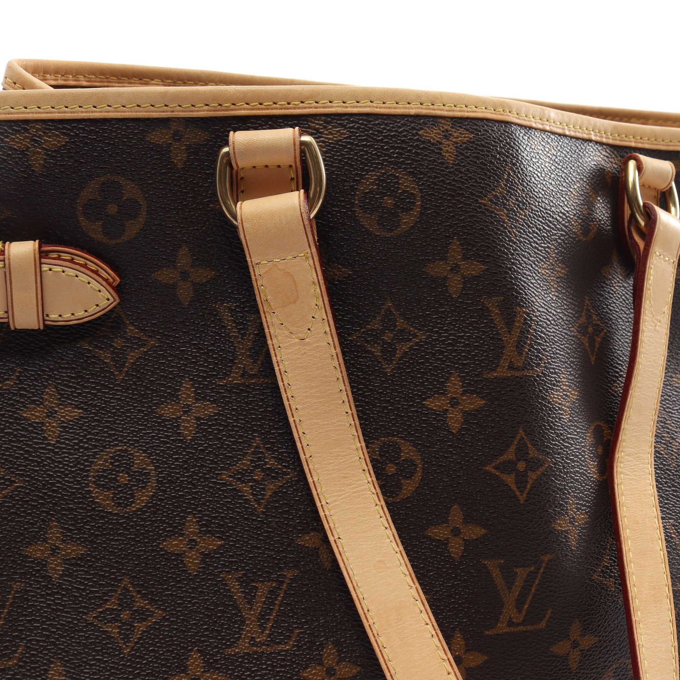 Louis Vuitton Louis Vuitton Batignolles Horizontal Monogram Shoulder Bag Leather Brown Size ONE SIZE - 9 Thumbnail