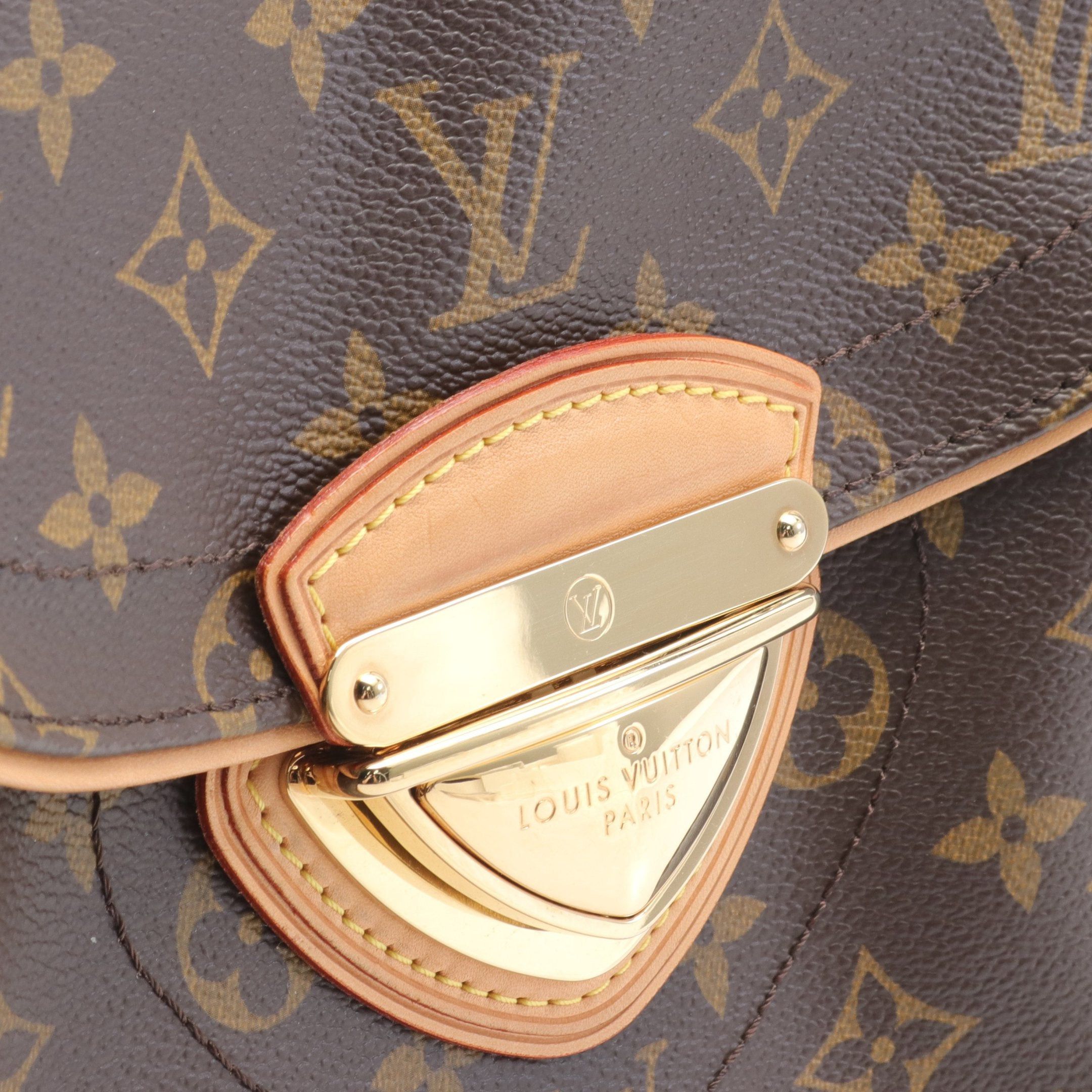 Louis Vuitton Louis Vuitton Beverly Mm Monogram Shoulder Bag Leather Brown Size ONE SIZE - 7 Thumbnail
