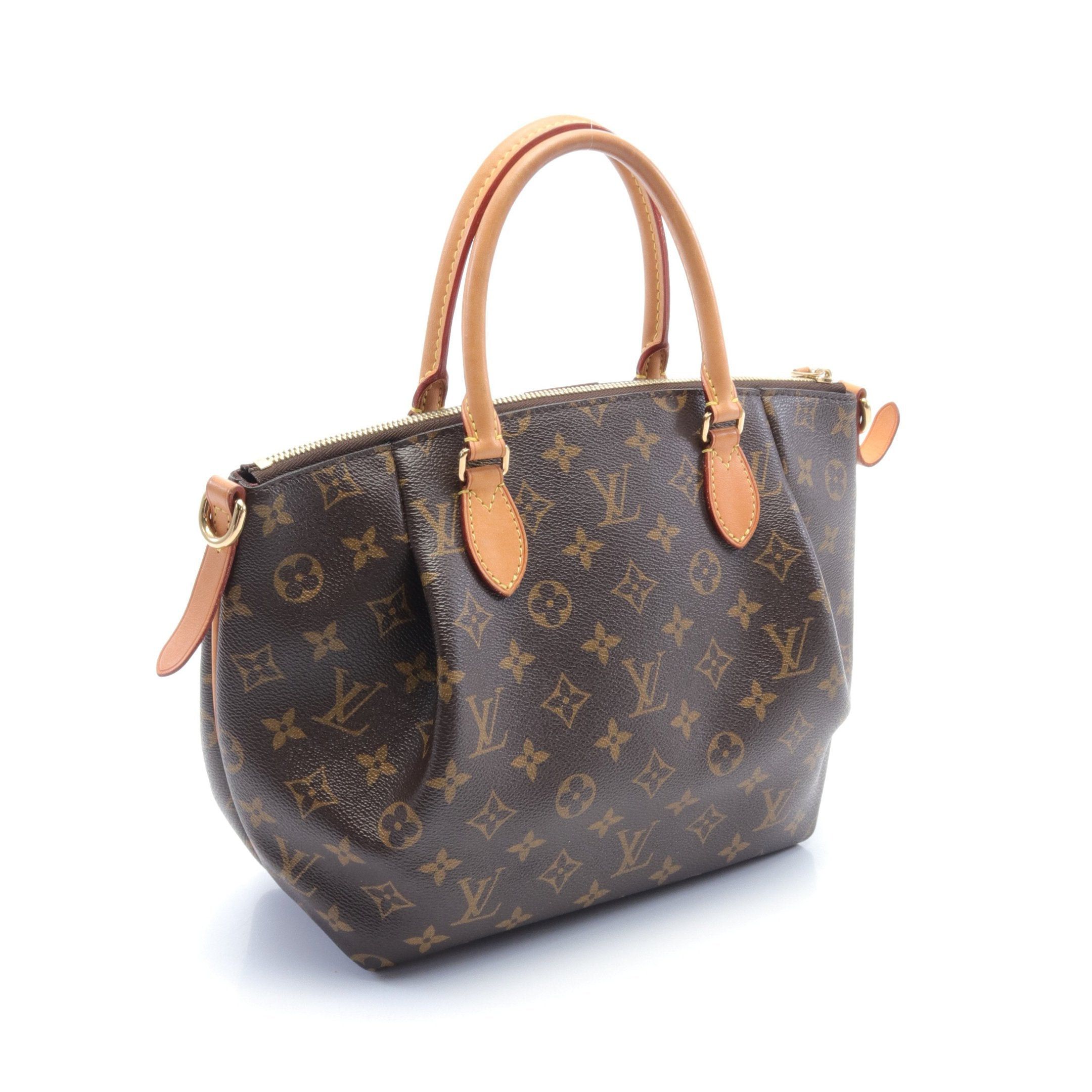 Louis Vuitton Louis Vuitton Turen Pm Monogram Handbag Leather Brown Size ONE SIZE - 2 Thumbnail