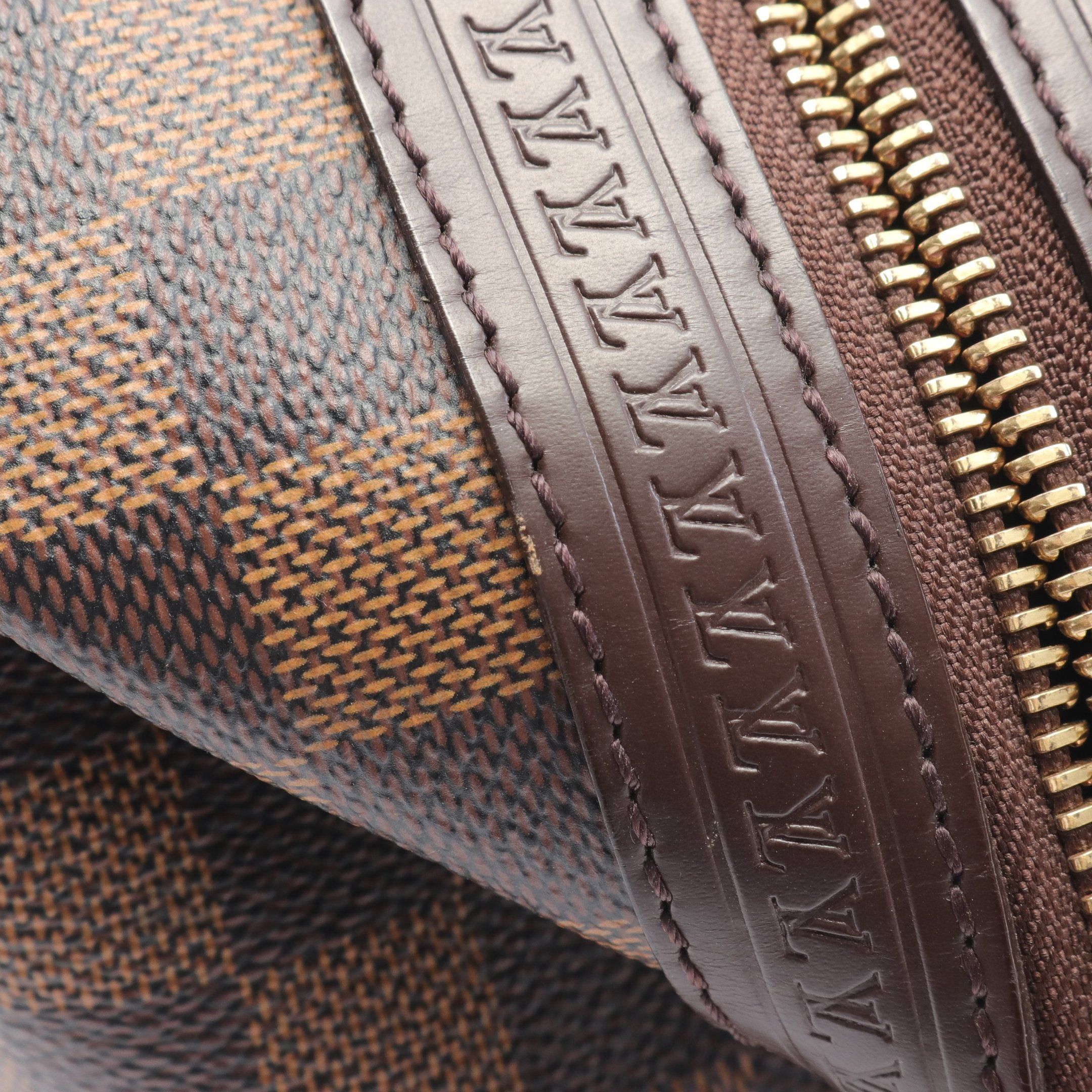 Louis Vuitton Louis Vuitton Vaslav Wash Damier Ebene Clutch Bag Leather Brown Size ONE SIZE - 5 Thumbnail