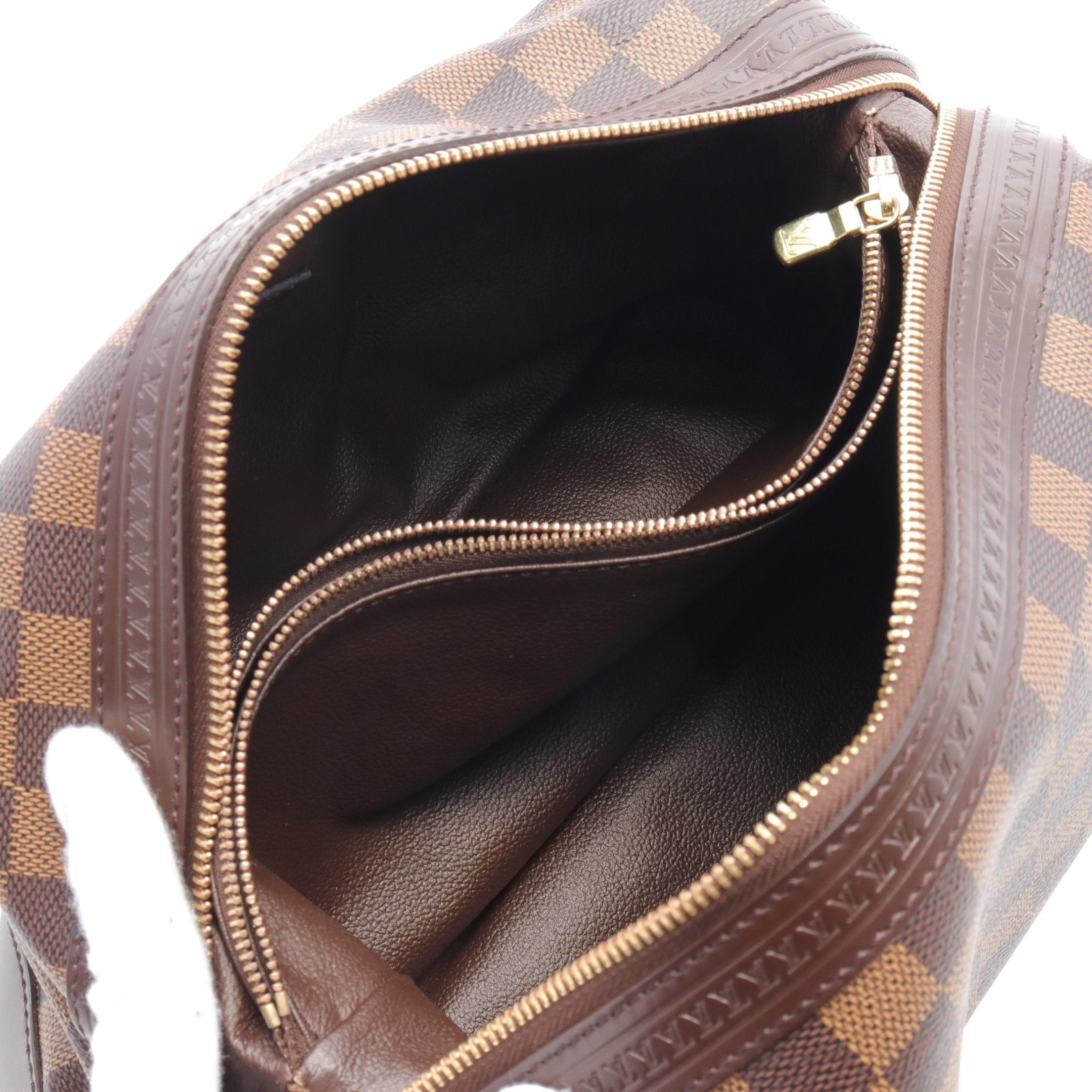Louis Vuitton Louis Vuitton Vaslav Wash Damier Ebene Clutch Bag Leather Brown Size ONE SIZE - 3 Thumbnail