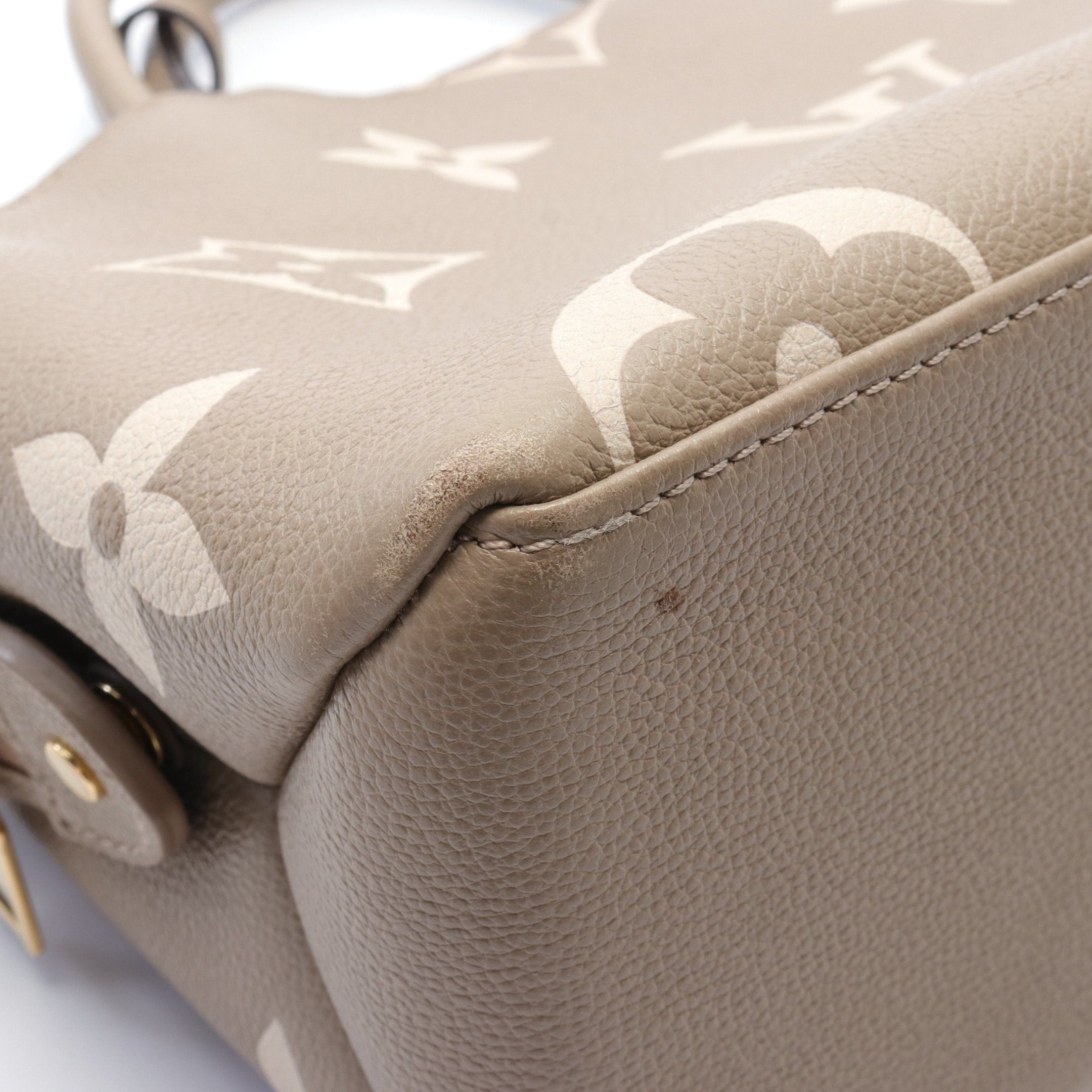 Louis Vuitton Louis Vuitton Petit Pare Pm Monogram Empreinte Tourterelle Claim Handbag Leather Gray Beige Size ONE SIZE - 7 Thumbnail