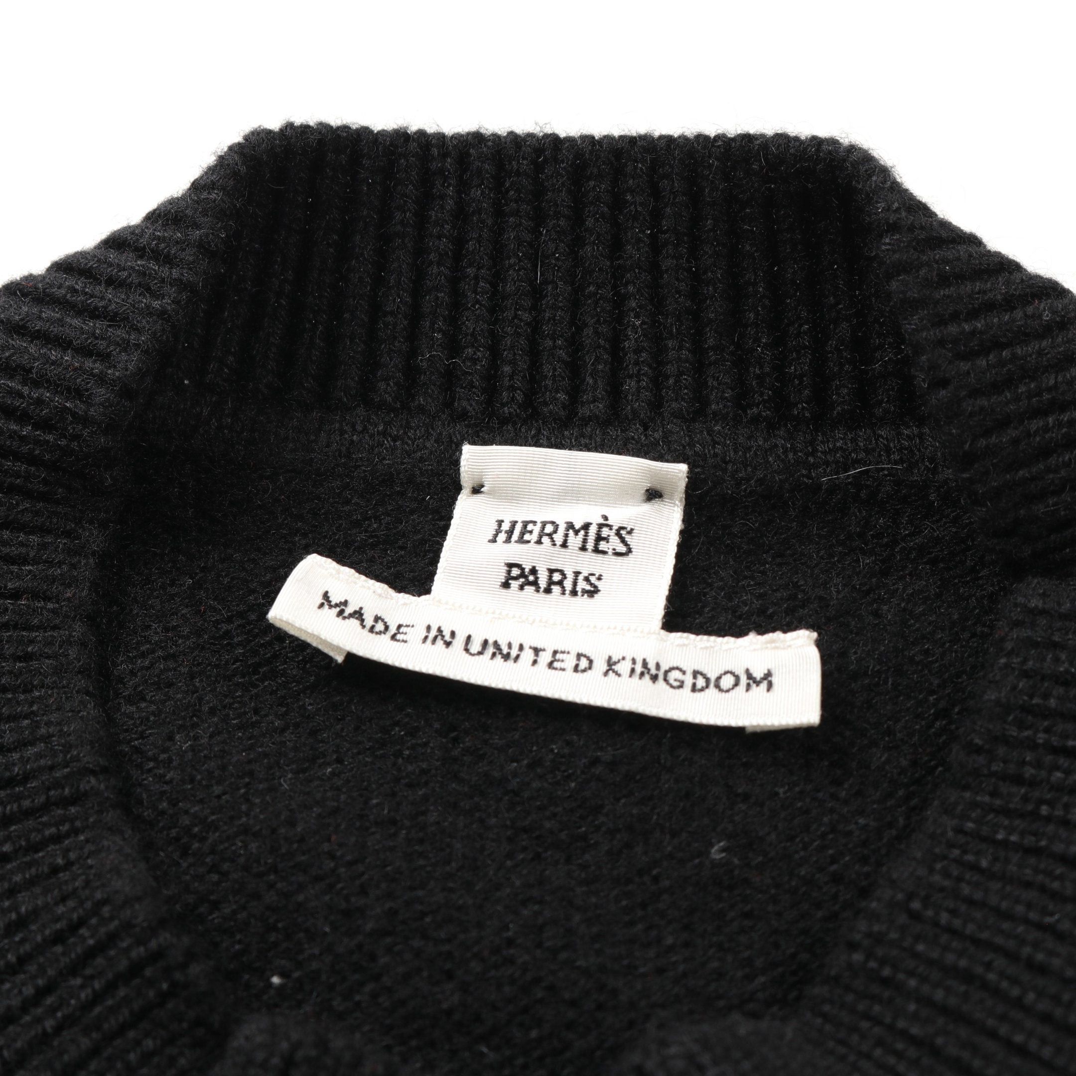 Hermes Hermes Serie Knit Dress Cashmere Black 23-24Aw Size ONE SIZE - 3 Thumbnail