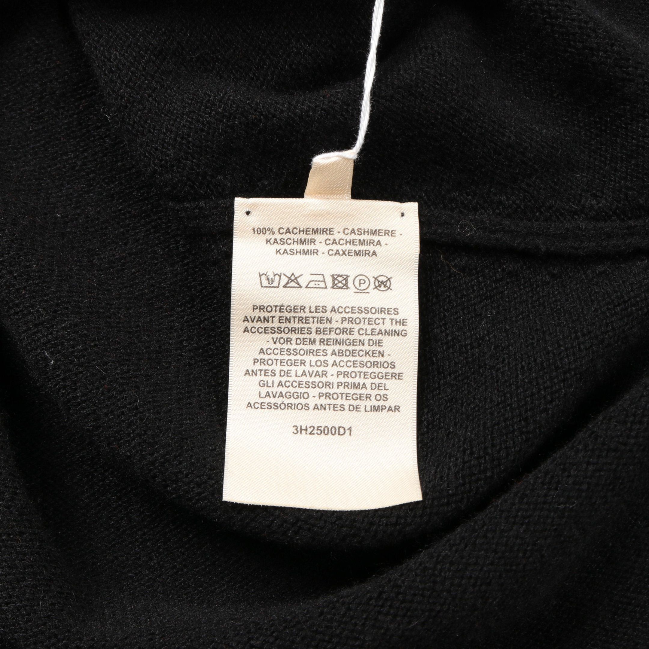 Hermes Hermes Serie Knit Dress Cashmere Black 23-24Aw Size ONE SIZE - 4 Thumbnail