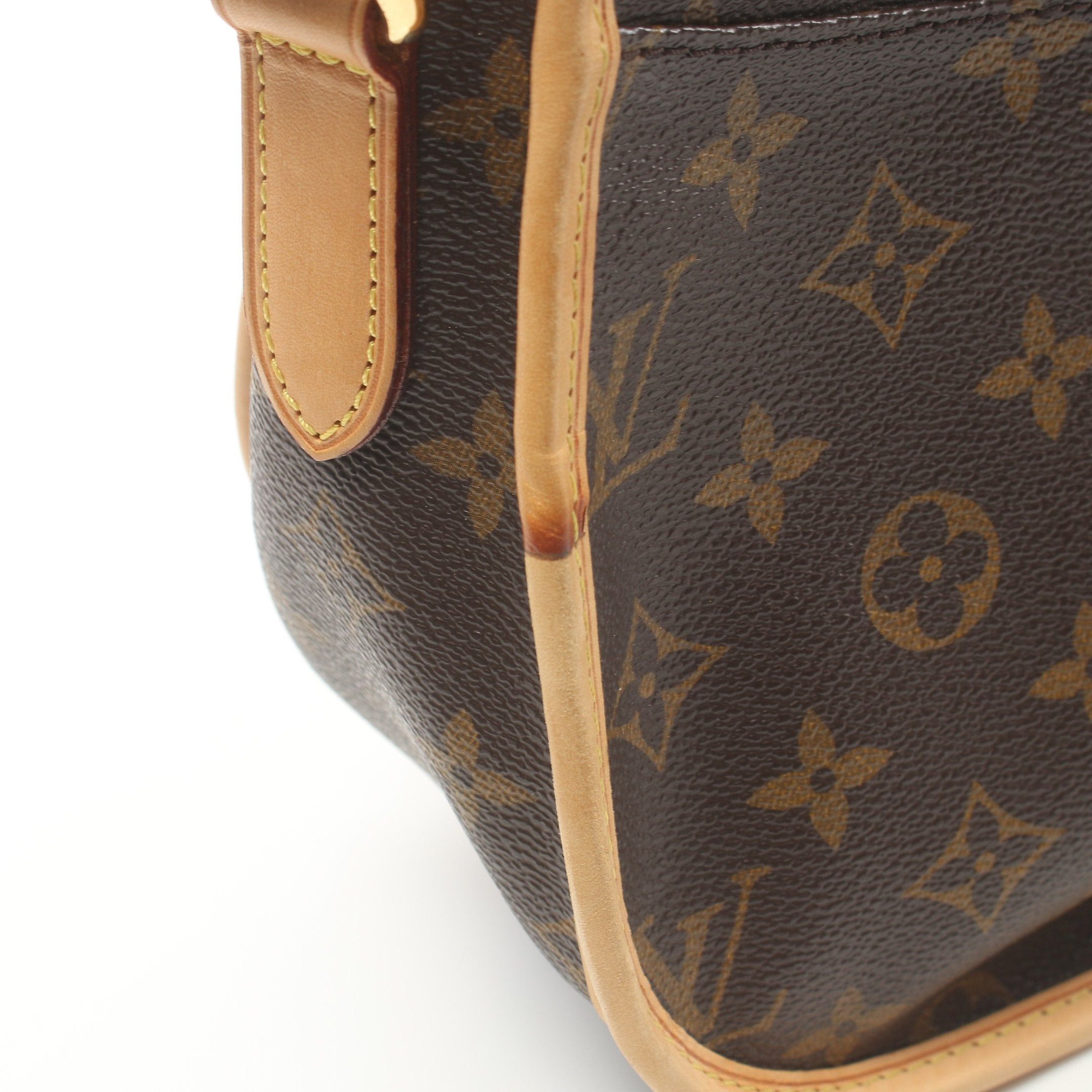 Louis Vuitton Louis Vuitton Menilmontant Pm Monogram Shoulder Bag Leather Brown Size ONE SIZE - 5 Thumbnail