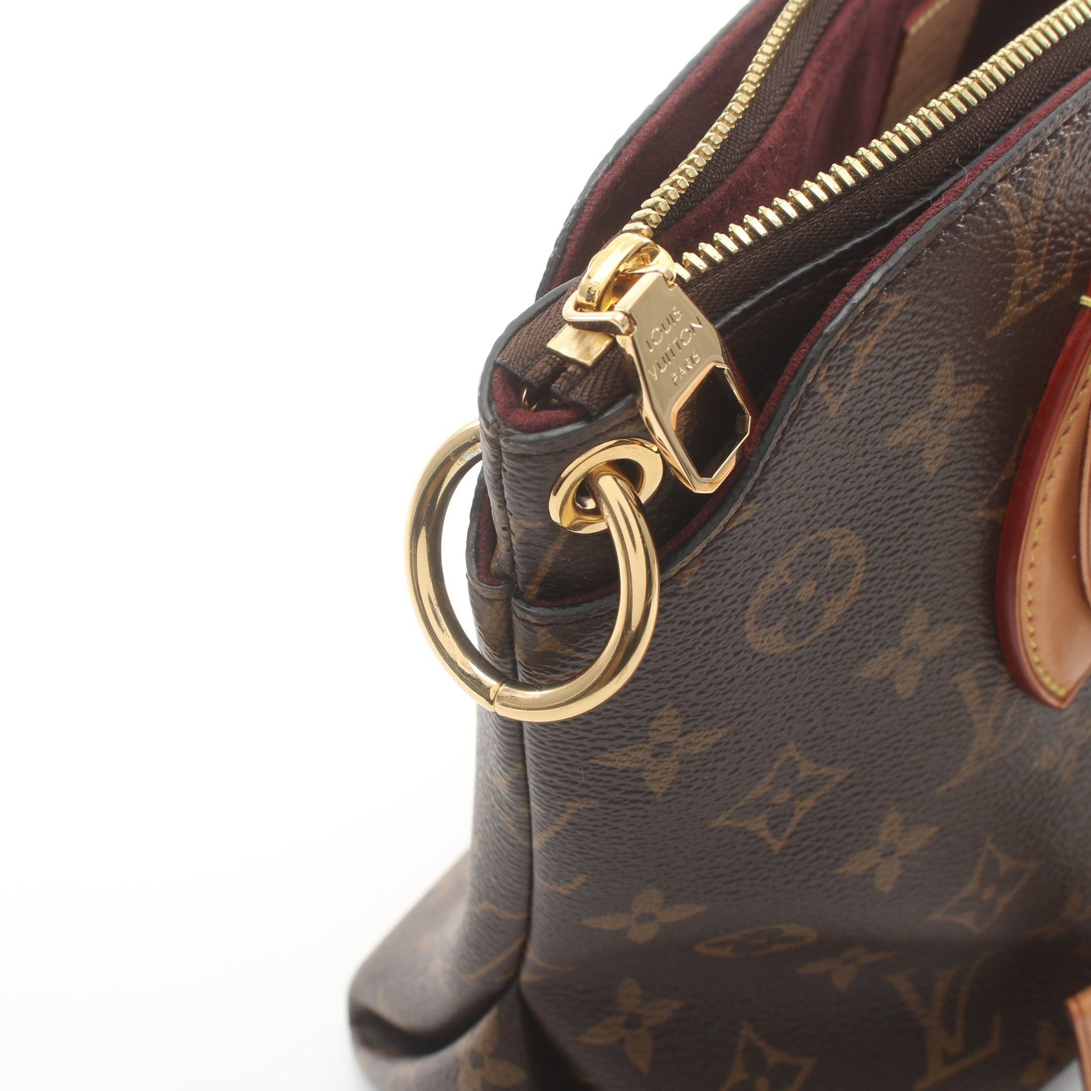 Louis Vuitton Louis Vuitton Flower Zipped Tote Pm Monogram Handbag Bag Leather Brown Size ONE SIZE - 5 Thumbnail