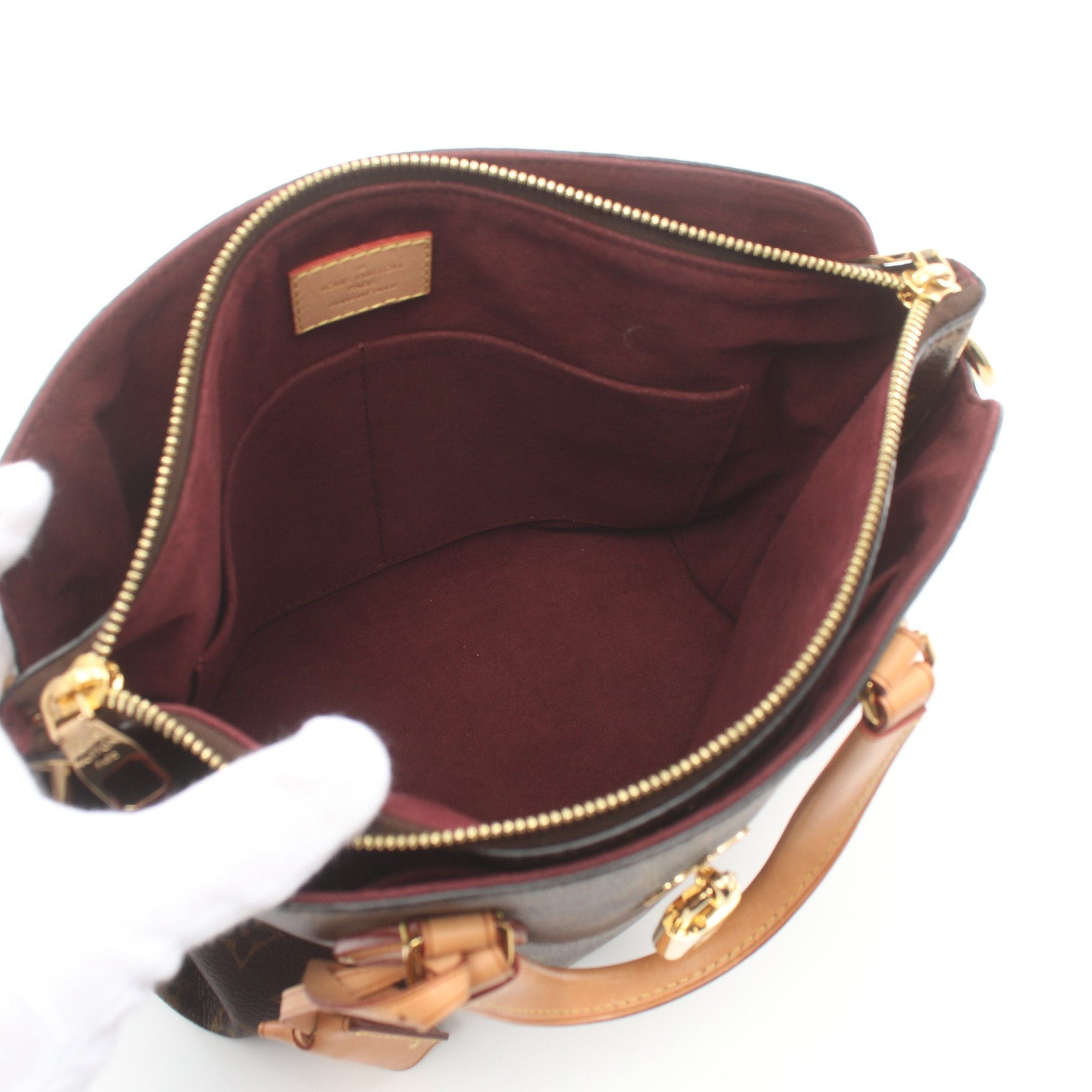 Louis Vuitton Louis Vuitton Flower Zipped Tote Pm Monogram Handbag Bag Leather Brown Size ONE SIZE - 3 Thumbnail