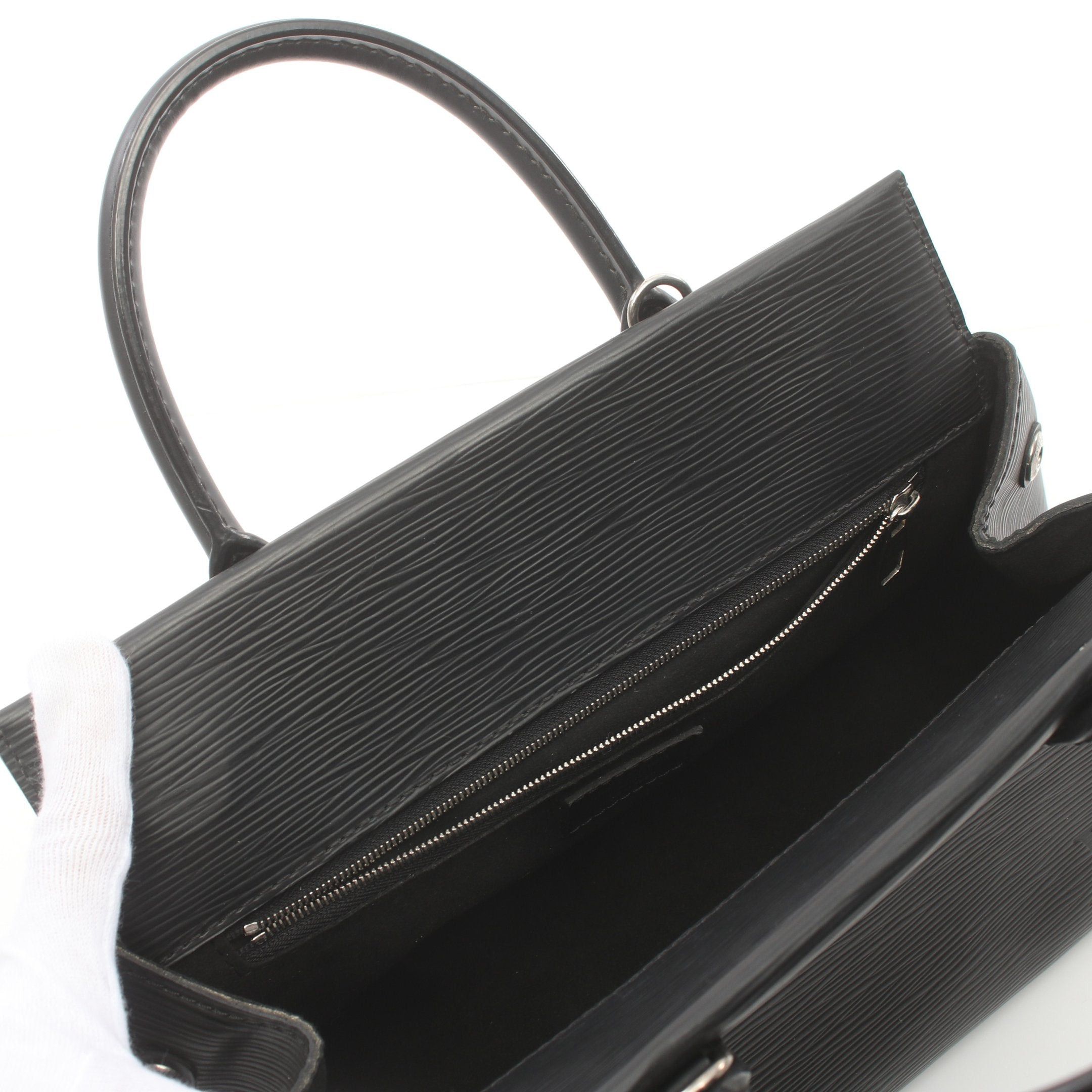 Louis Vuitton Louis Vuitton Marly Bb Epi Noir Handbag Leather Black Size ONE SIZE - 5 Thumbnail