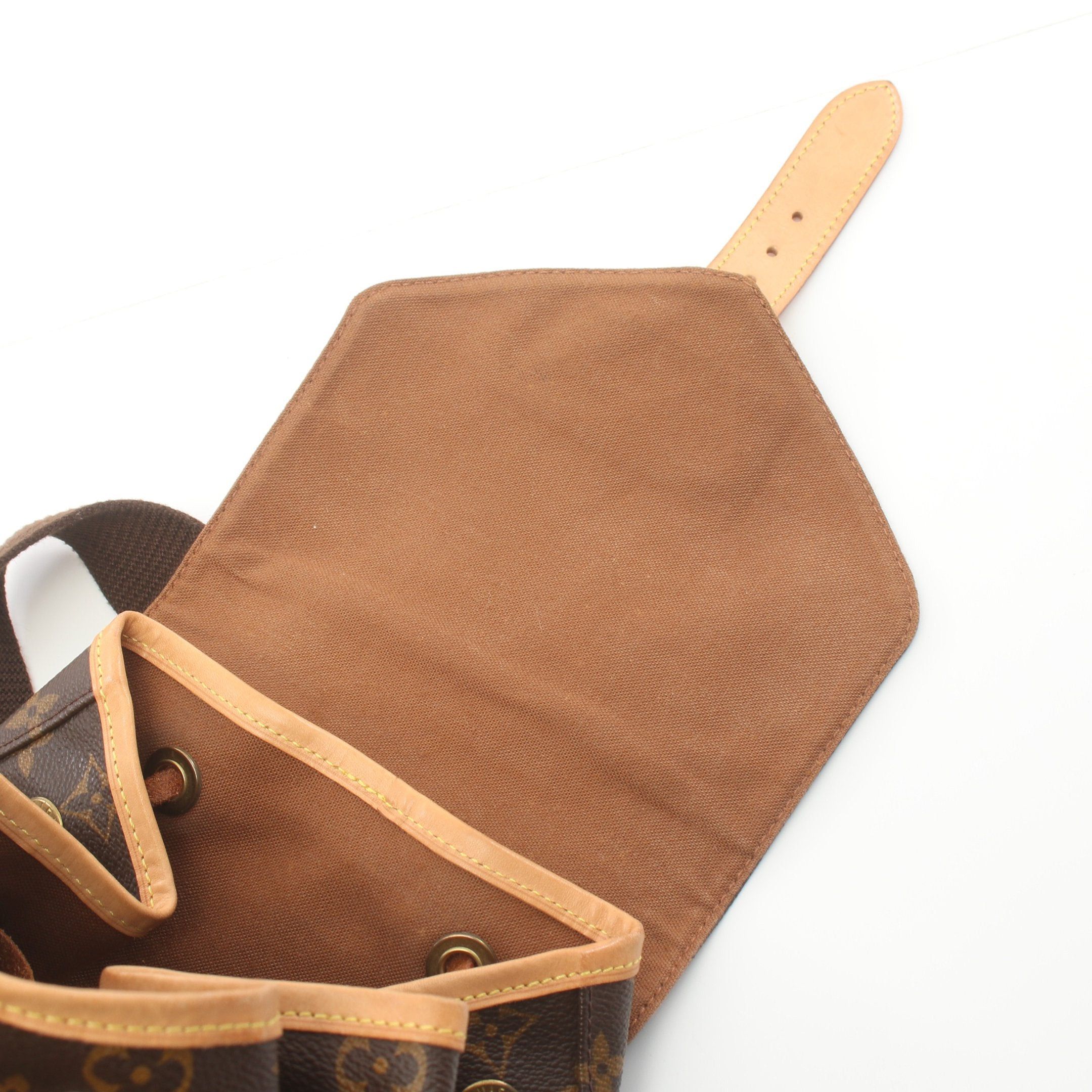 Louis Vuitton Louis Vuitton Montsouris Gm Monogram Backpack Rucksack Leather Brown Size ONE SIZE - 5 Thumbnail