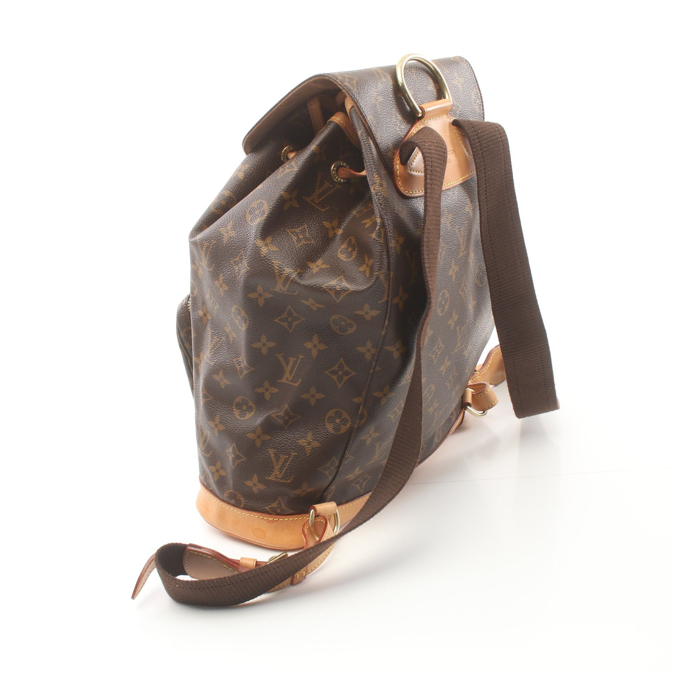 Louis Vuitton Louis Vuitton Montsouris Gm Monogram Backpack Rucksack Leather Brown Size ONE SIZE - 2 Thumbnail
