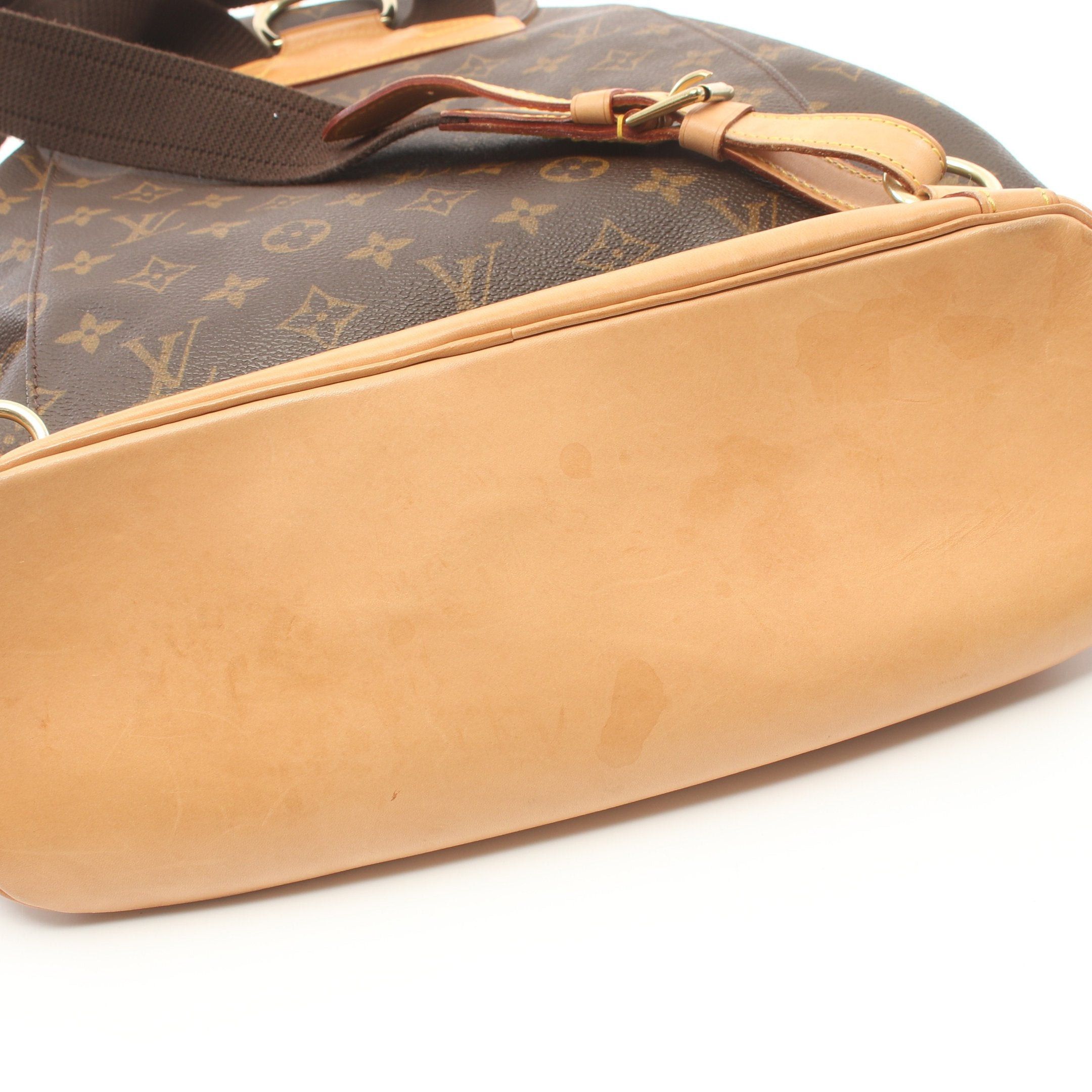 Louis Vuitton Louis Vuitton Montsouris Gm Monogram Backpack Rucksack Leather Brown Size ONE SIZE - 8 Thumbnail