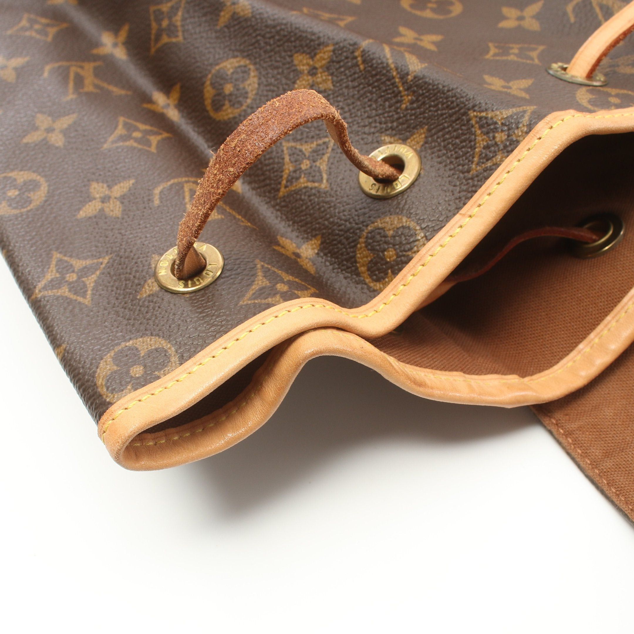 Louis Vuitton Louis Vuitton Montsouris Gm Monogram Backpack Rucksack Leather Brown Size ONE SIZE - 6 Thumbnail