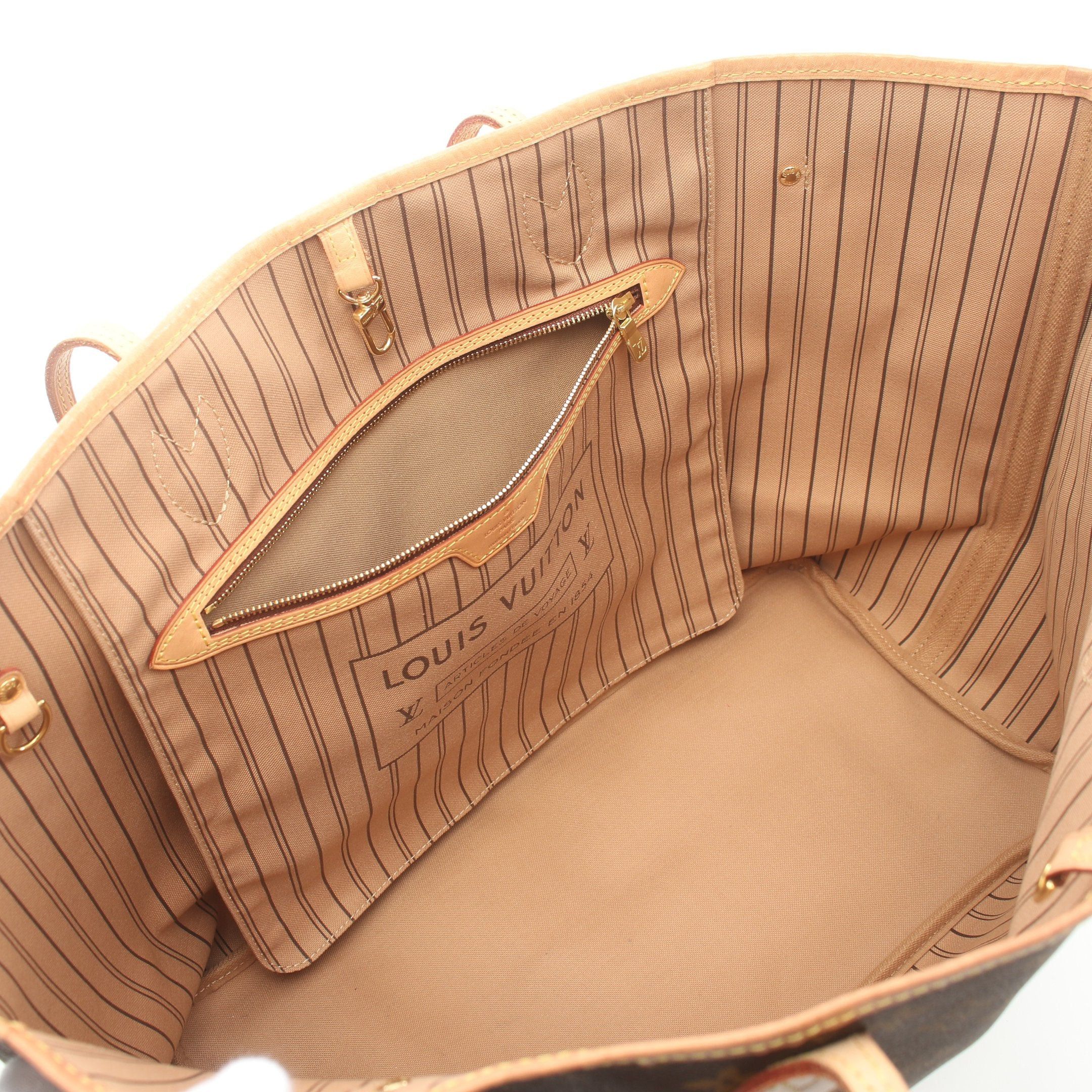 Louis Vuitton Louis Vuitton Neverfull Gm Monogram Shoulder Bag Tote Leather Brown Size ONE SIZE - 3 Thumbnail