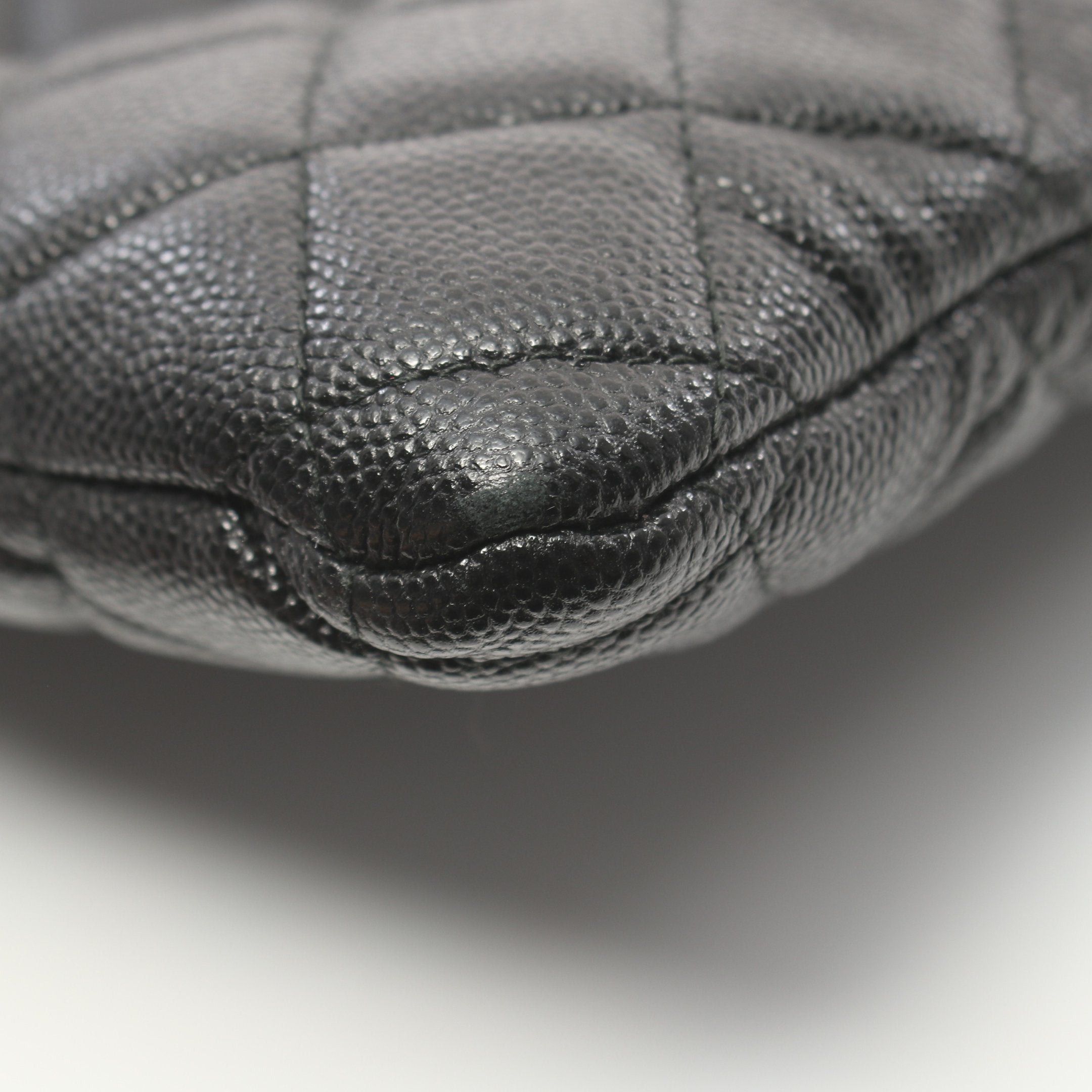 Chanel Chanel Boy Chanel Clutch Bag Caviar Skin Black Antique Silver Hardware Size ONE SIZE - 5 Thumbnail