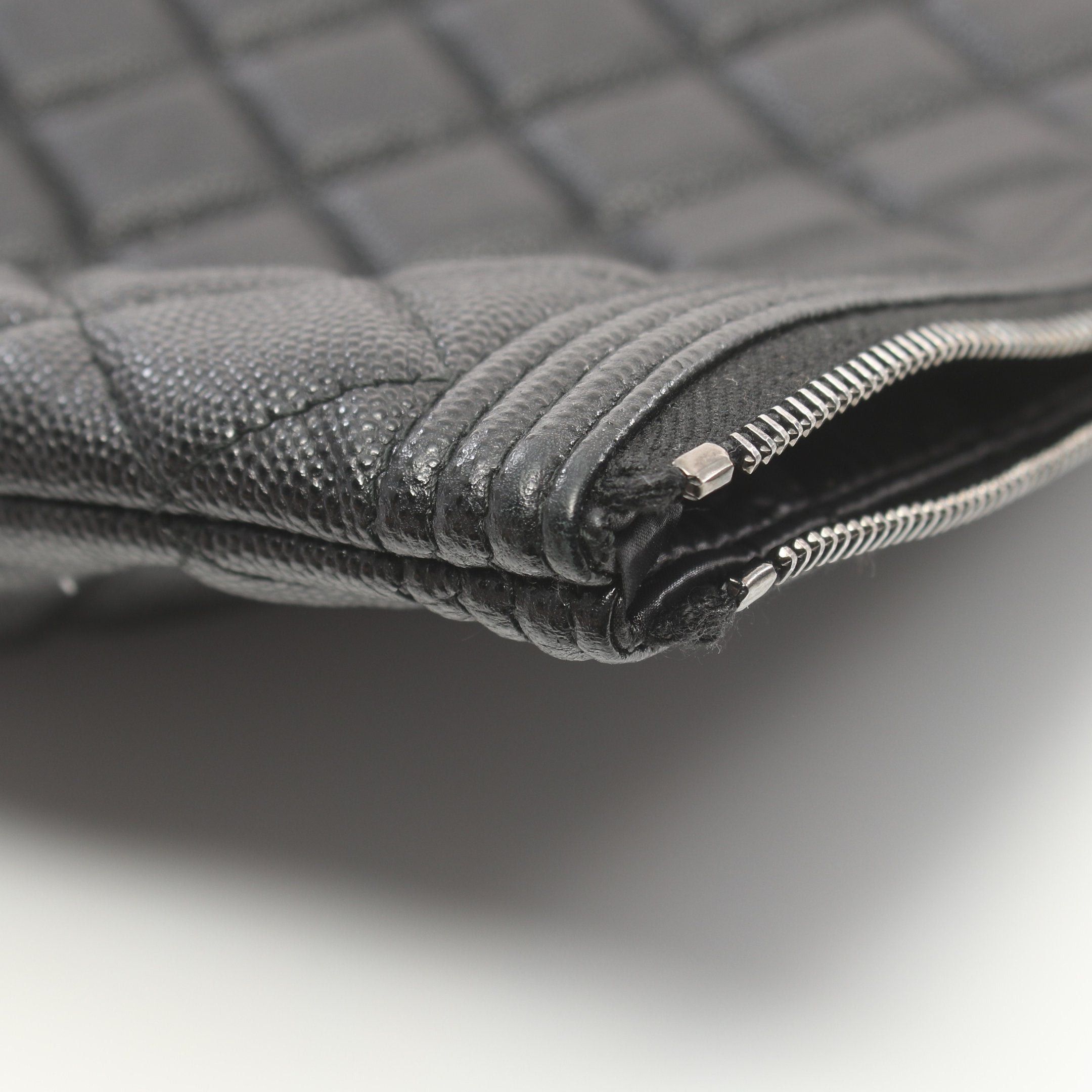 Chanel Chanel Boy Chanel Clutch Bag Caviar Skin Black Antique Silver Hardware Size ONE SIZE - 6 Thumbnail